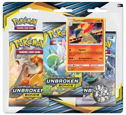 Pokemon - Unbroken Bonds - 3 Pack (w/Coin &Promo)