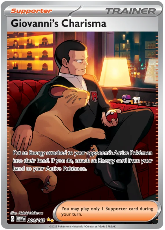 Pokemon - SV151 Scarlet & Violet 151 - Giovanni's Charisma - 204/165