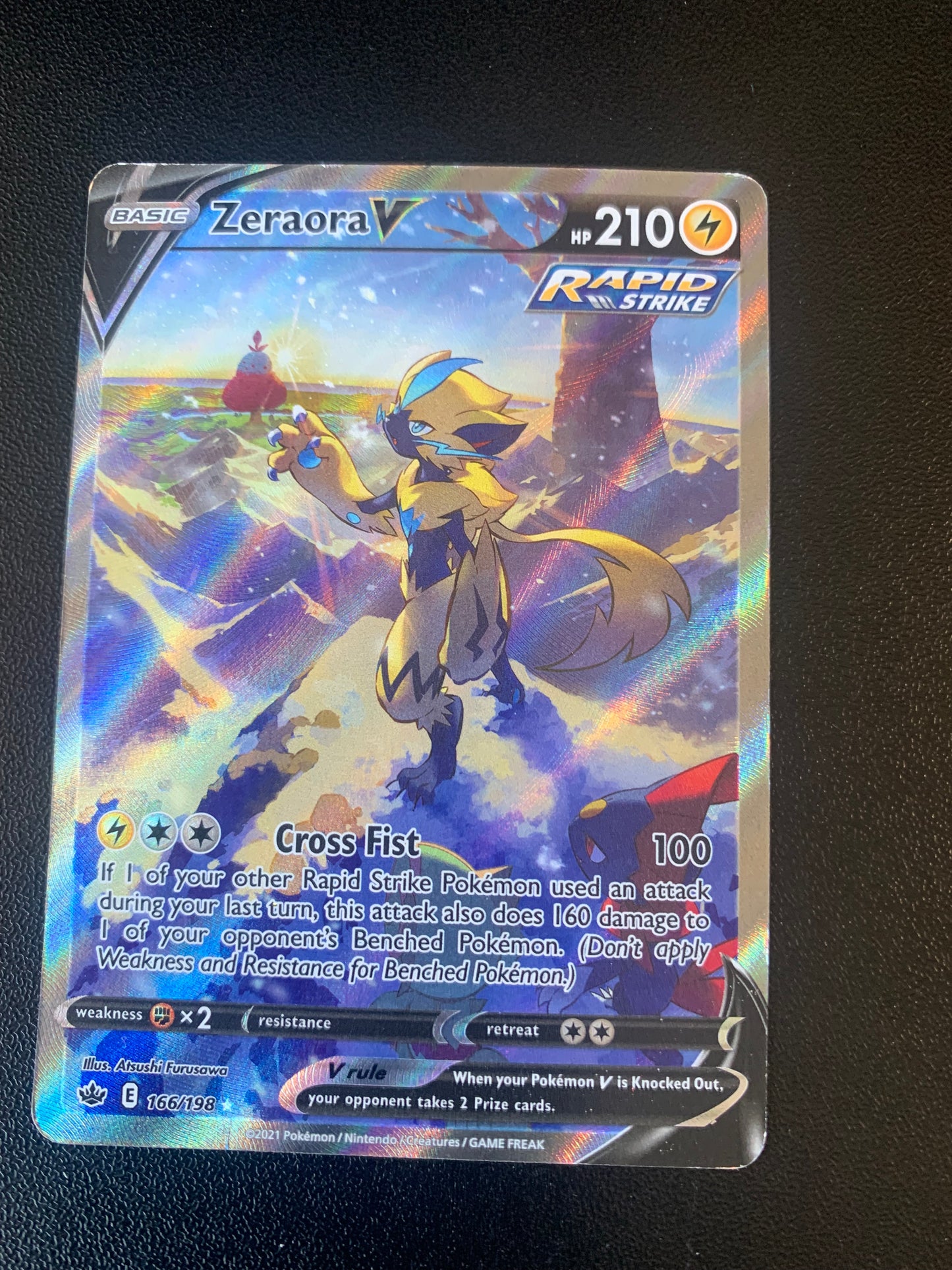 2021 Pokemon Zeraora V - Alt Art - #166