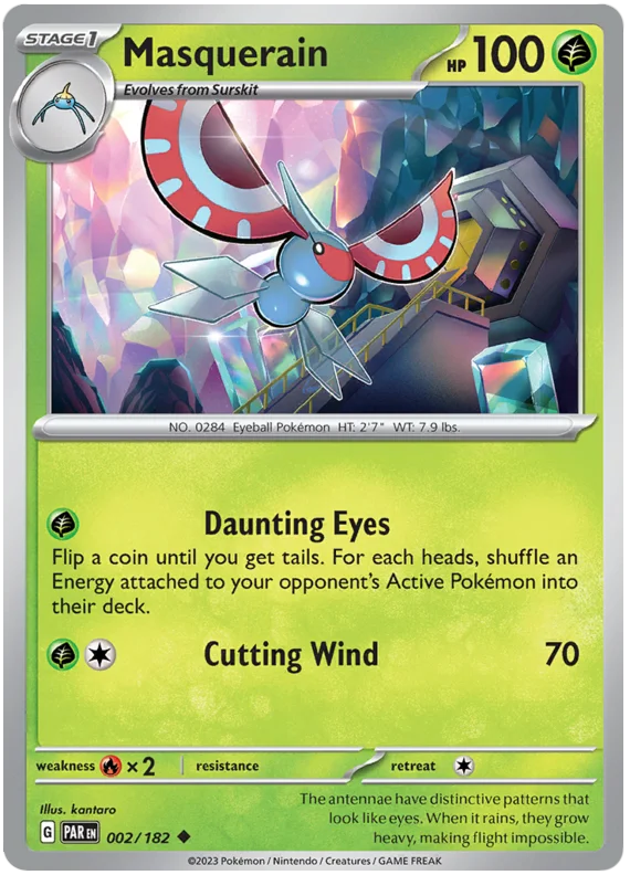 2023 Pokemon - SV04 Paradox Rift - Masquerain - 002/182