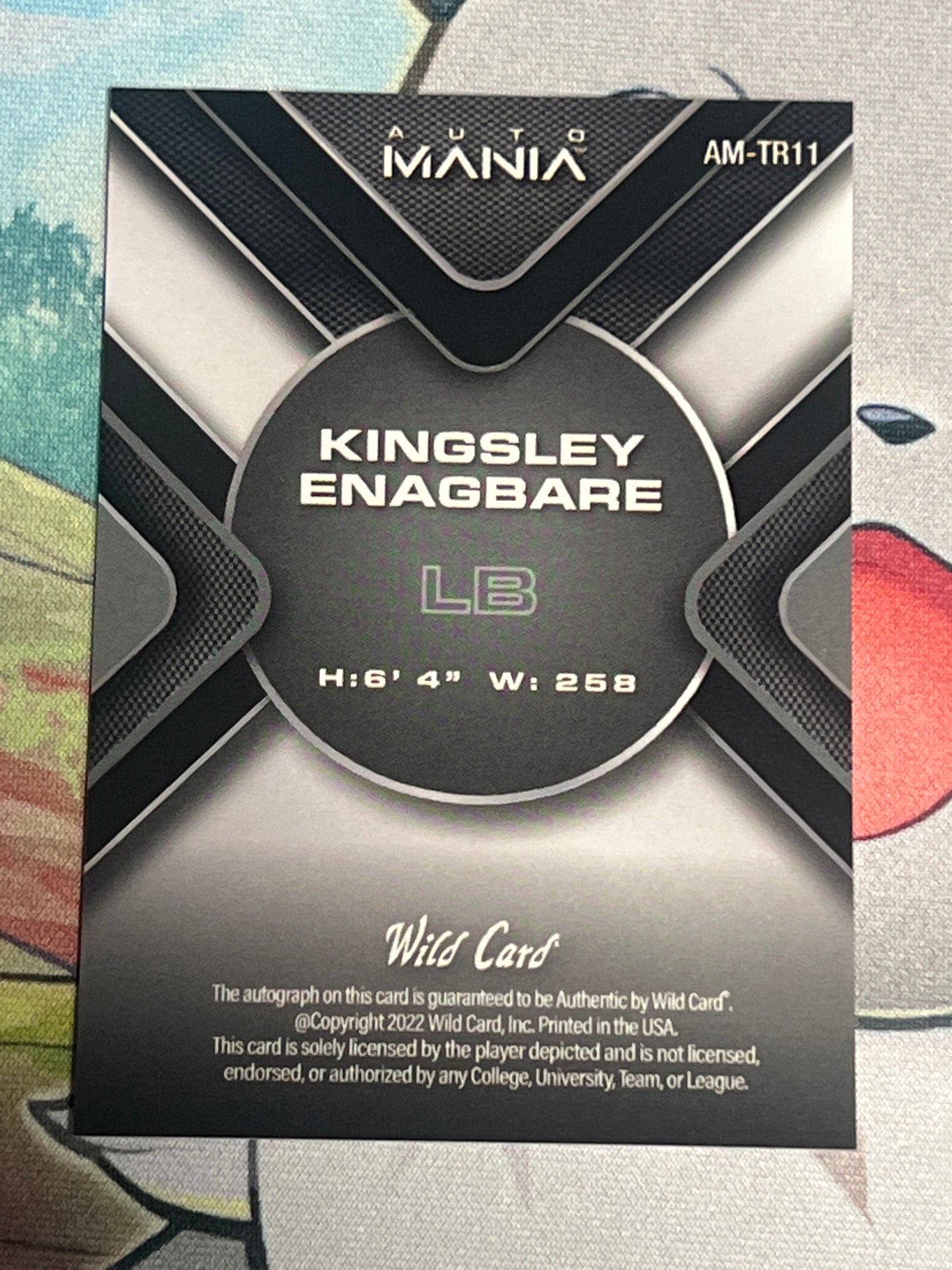 2022 Wild Card - Auto Mania - Kingsley Enagbare - Auto - #AM-TR11
