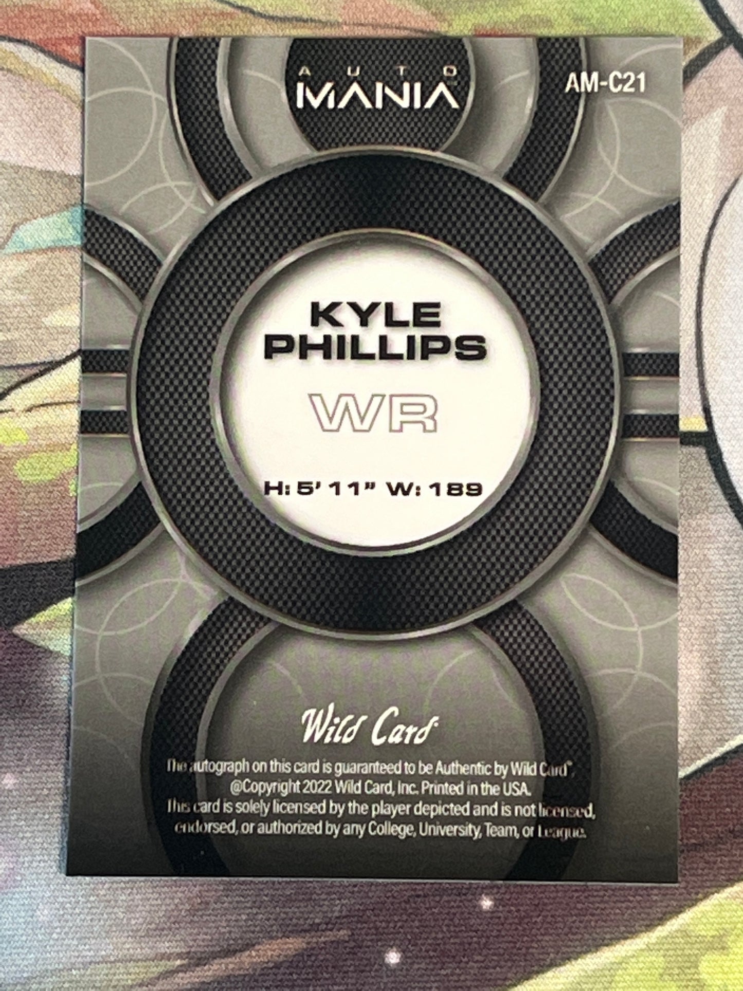 2022 Wild Card - Auto Mania - Kyle Phillips - Auto - #AM-C21