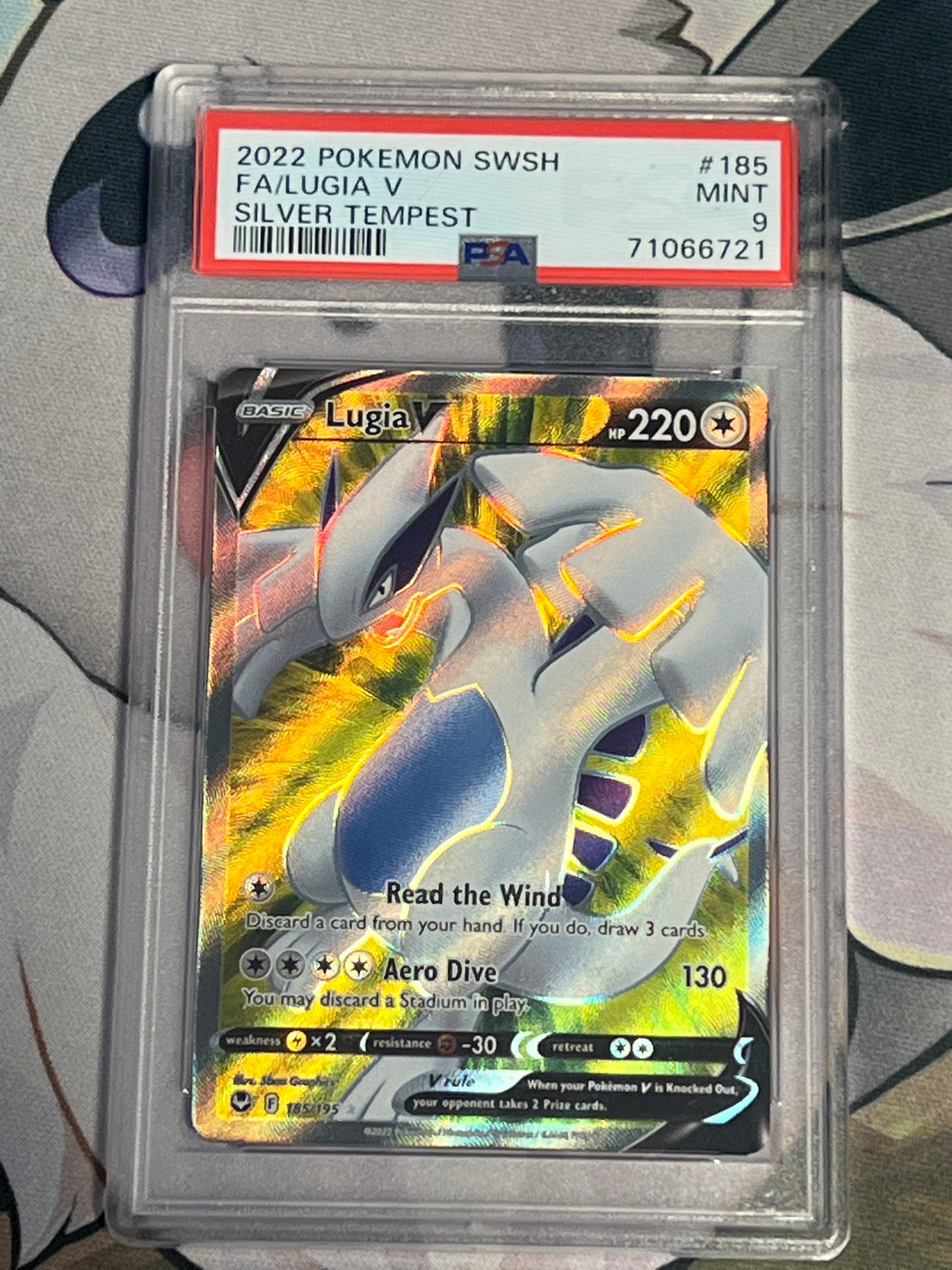 2022 Pokemon Lugia V - Ultra Rare - Holo - Graded PSA 9 - #185