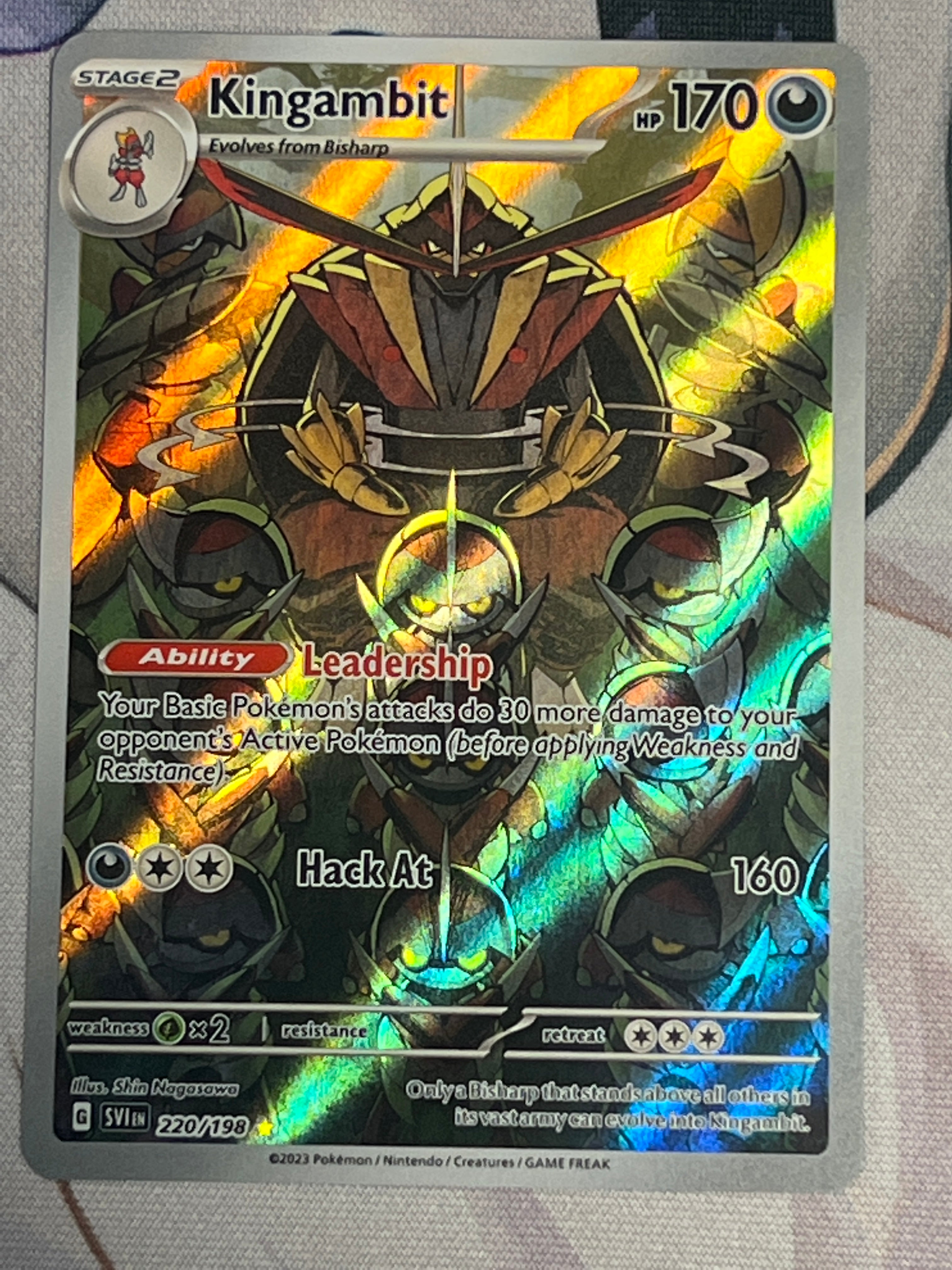 Kingambit - Scarlet & Violet - SVIen Pokémon card 220/198