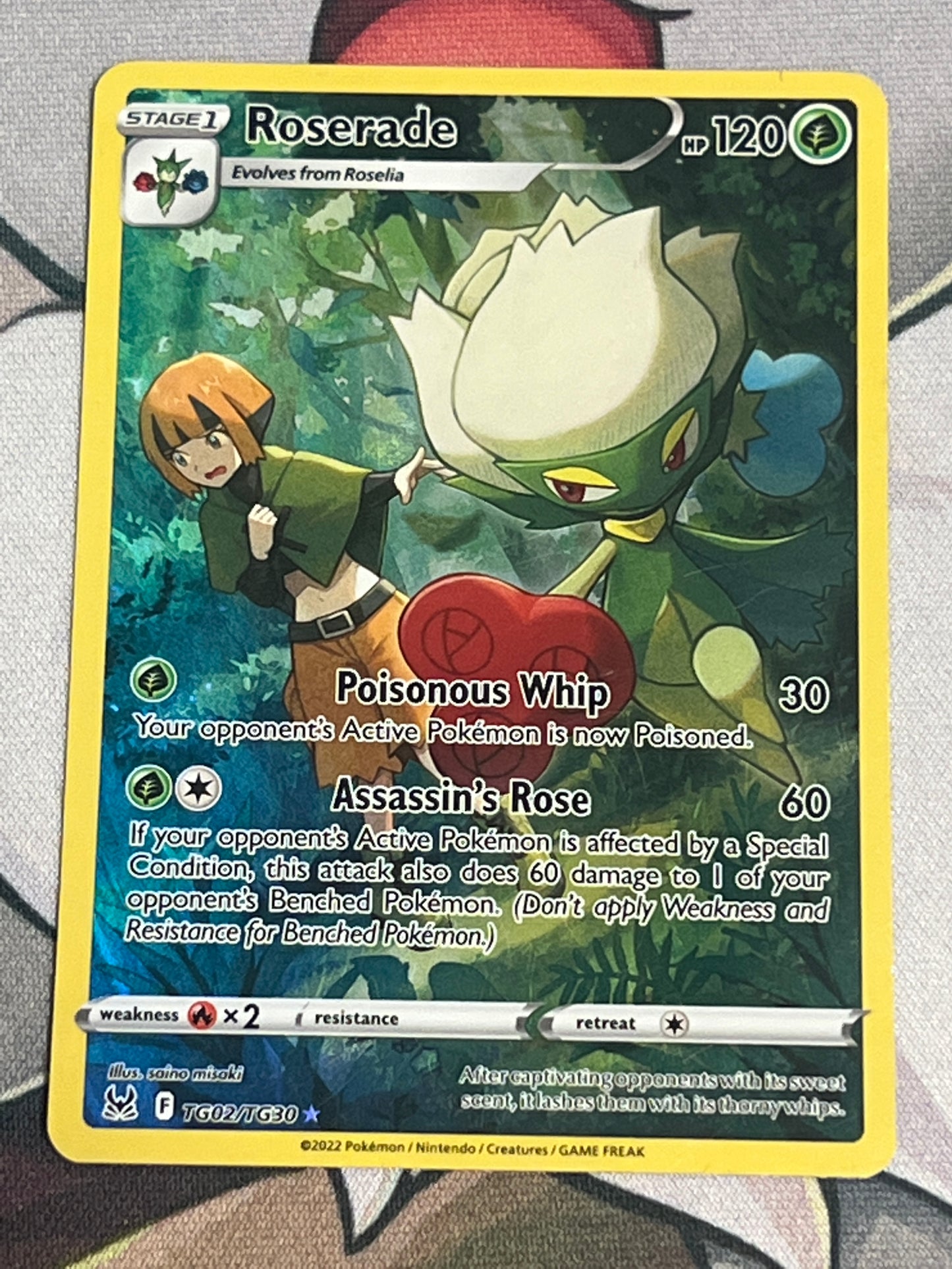 2022 Pokemon Roserade - Trainer Gallery - #TG02