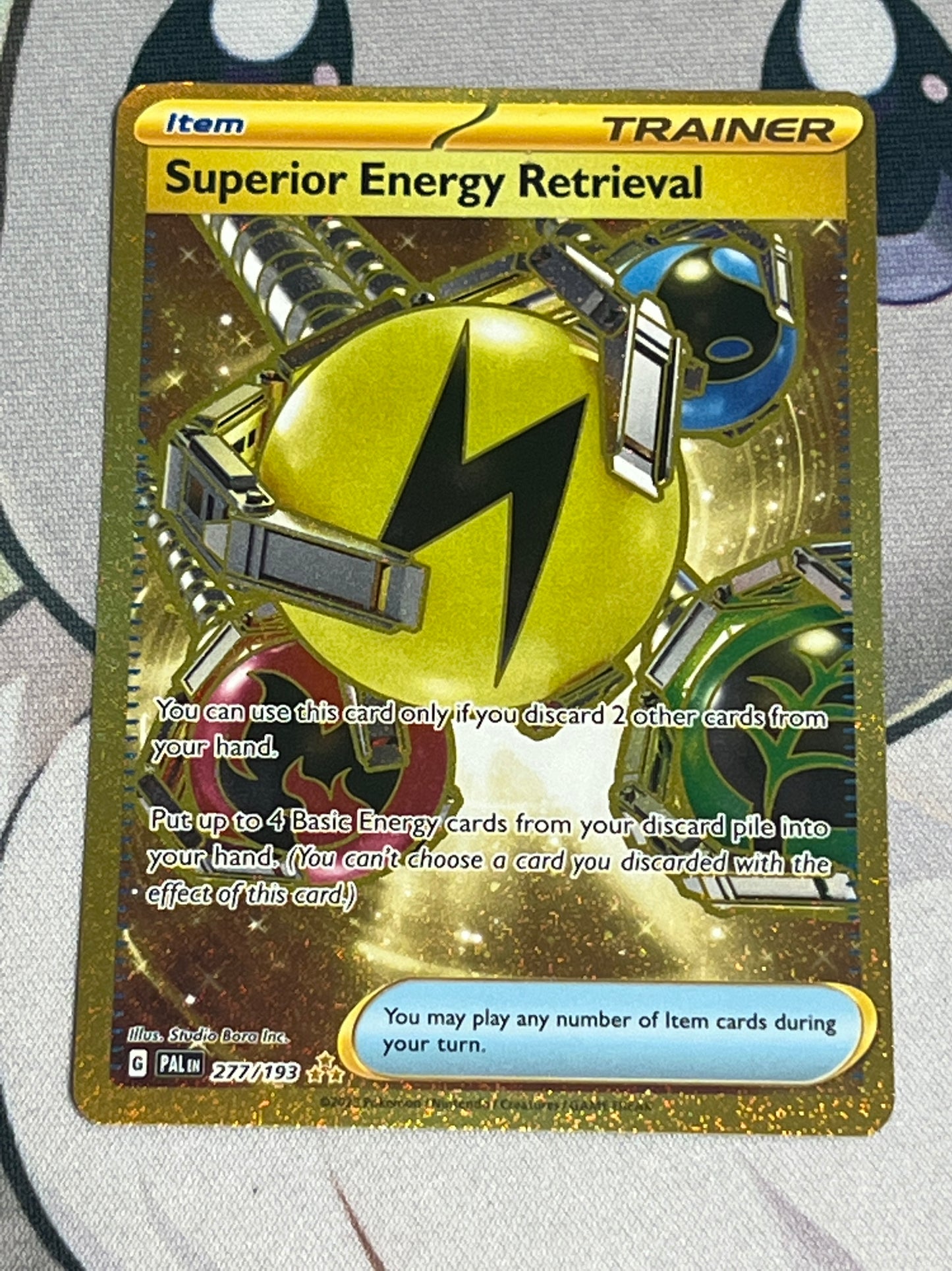 2023 Pokemon Superior Energy Retrieval - Trainer - Gold Secret Rare - #277