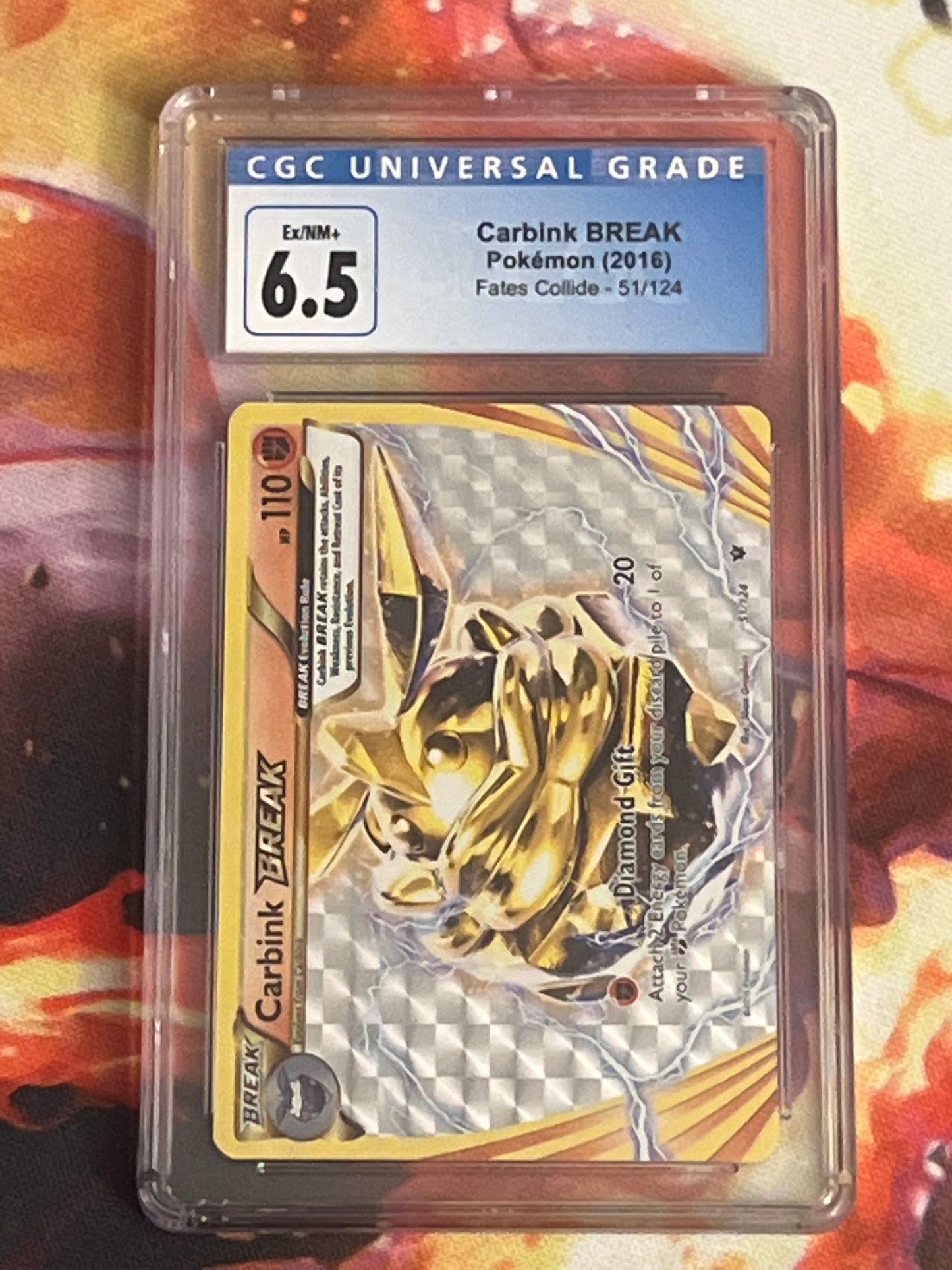 2016 Pokemon Carbink Break - Break Card - Holo - Graded CGC 6.5 - #51
