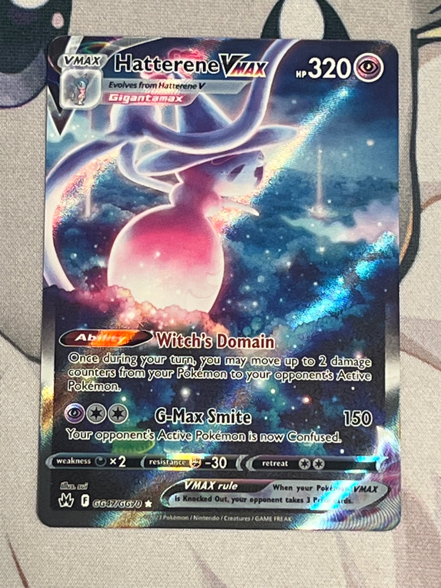 2023 Pokemon Hatterene Vmax - Galarian Gallery - #GG47