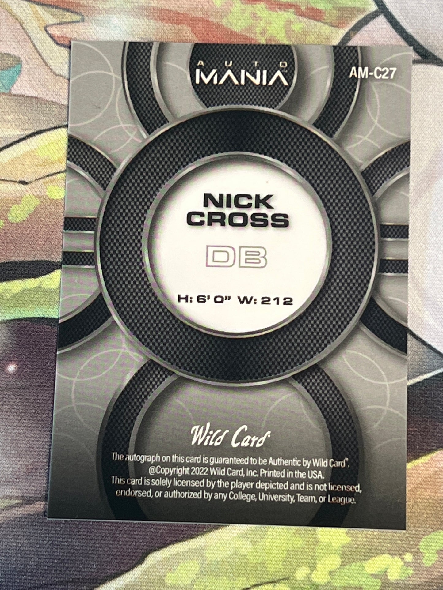 2022 Wild Card - Auto Mania - Nick Cross - Auto - #AM-C27