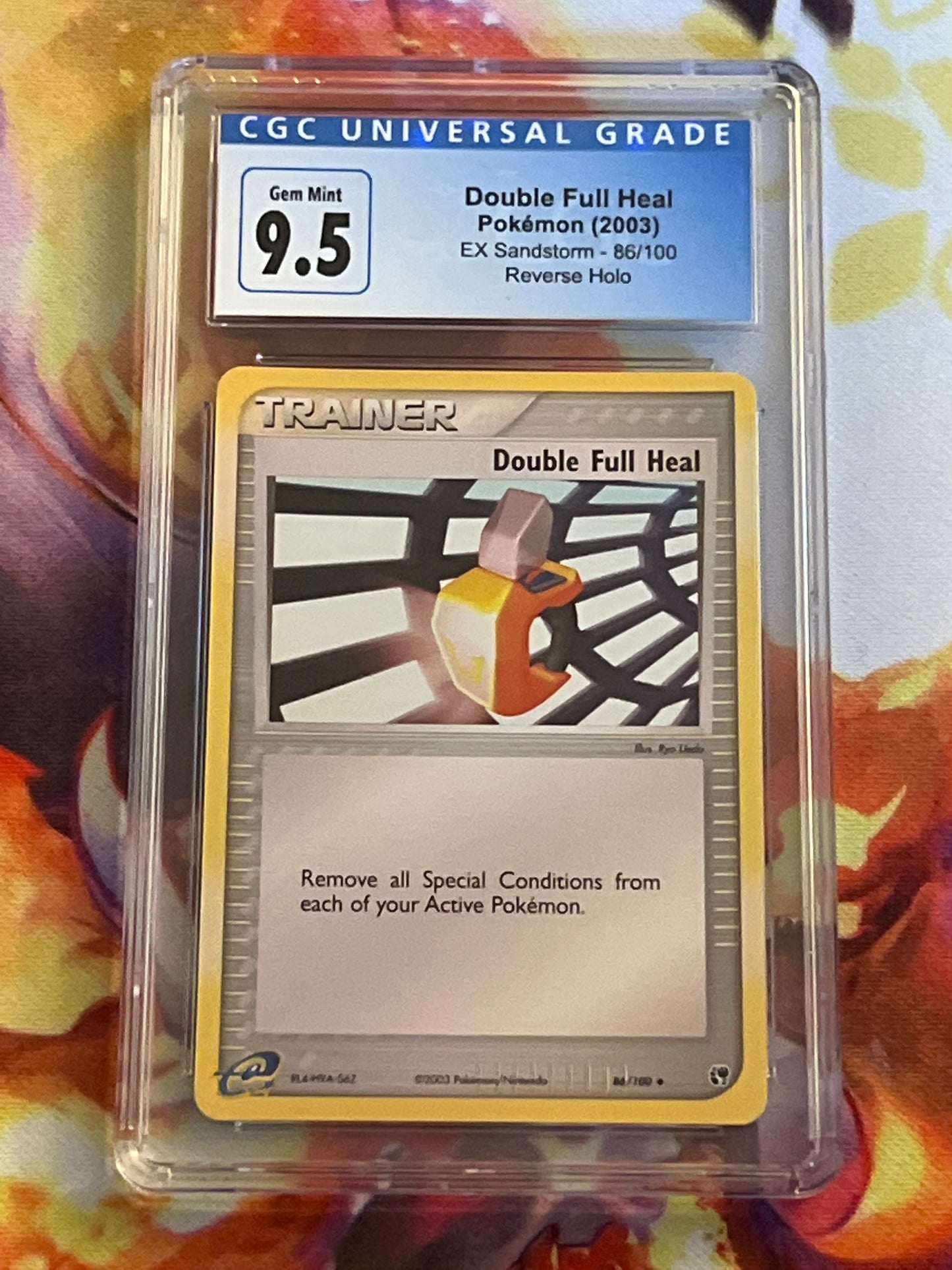 2003 Pokemon Double Full Heal - Trainer - Reverse Holo - Graded CGC 9.5 - #86