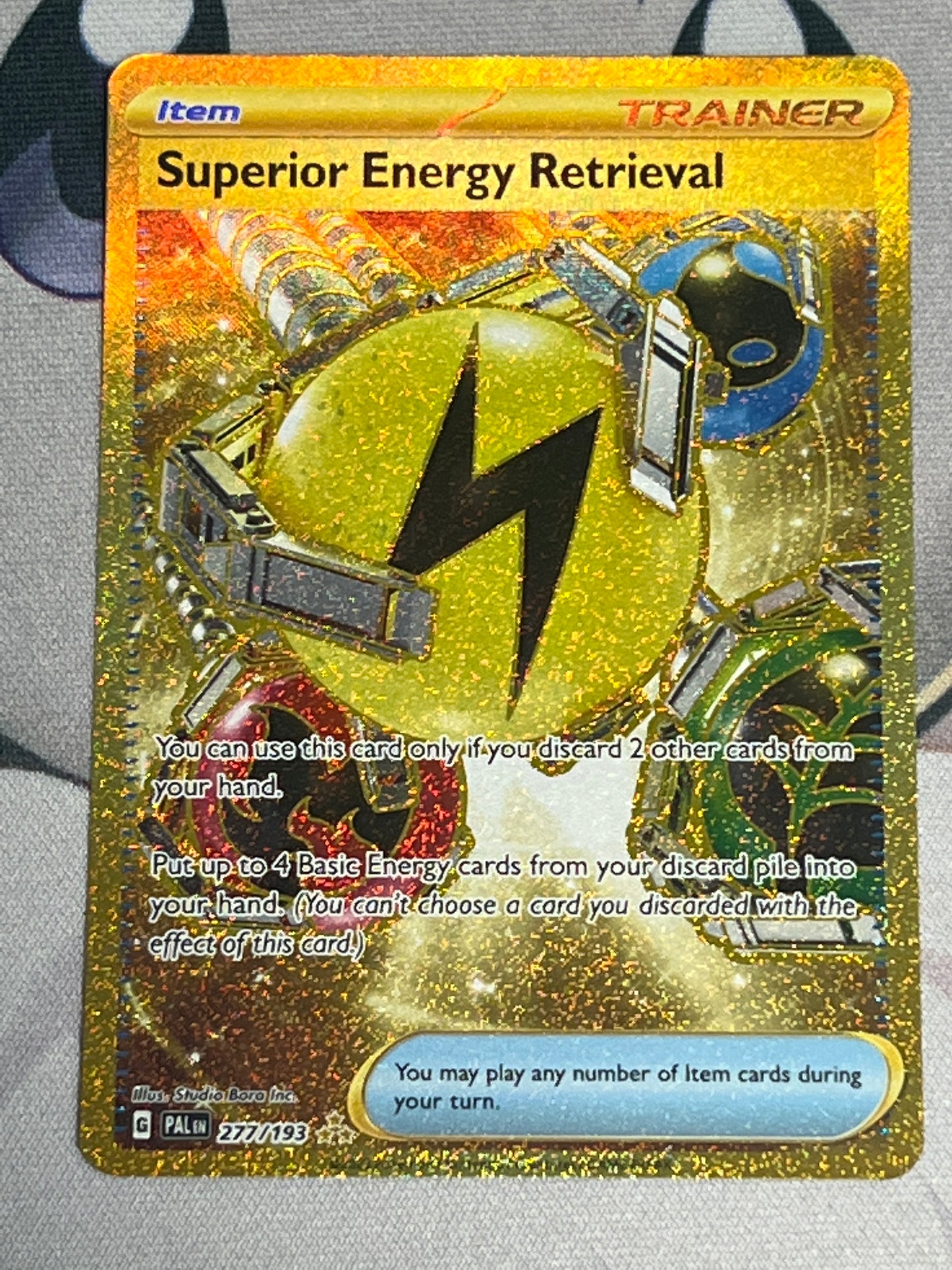 2023 Pokemon Superior Energy Retrieval - Trainer - Gold Secret Rare - #277