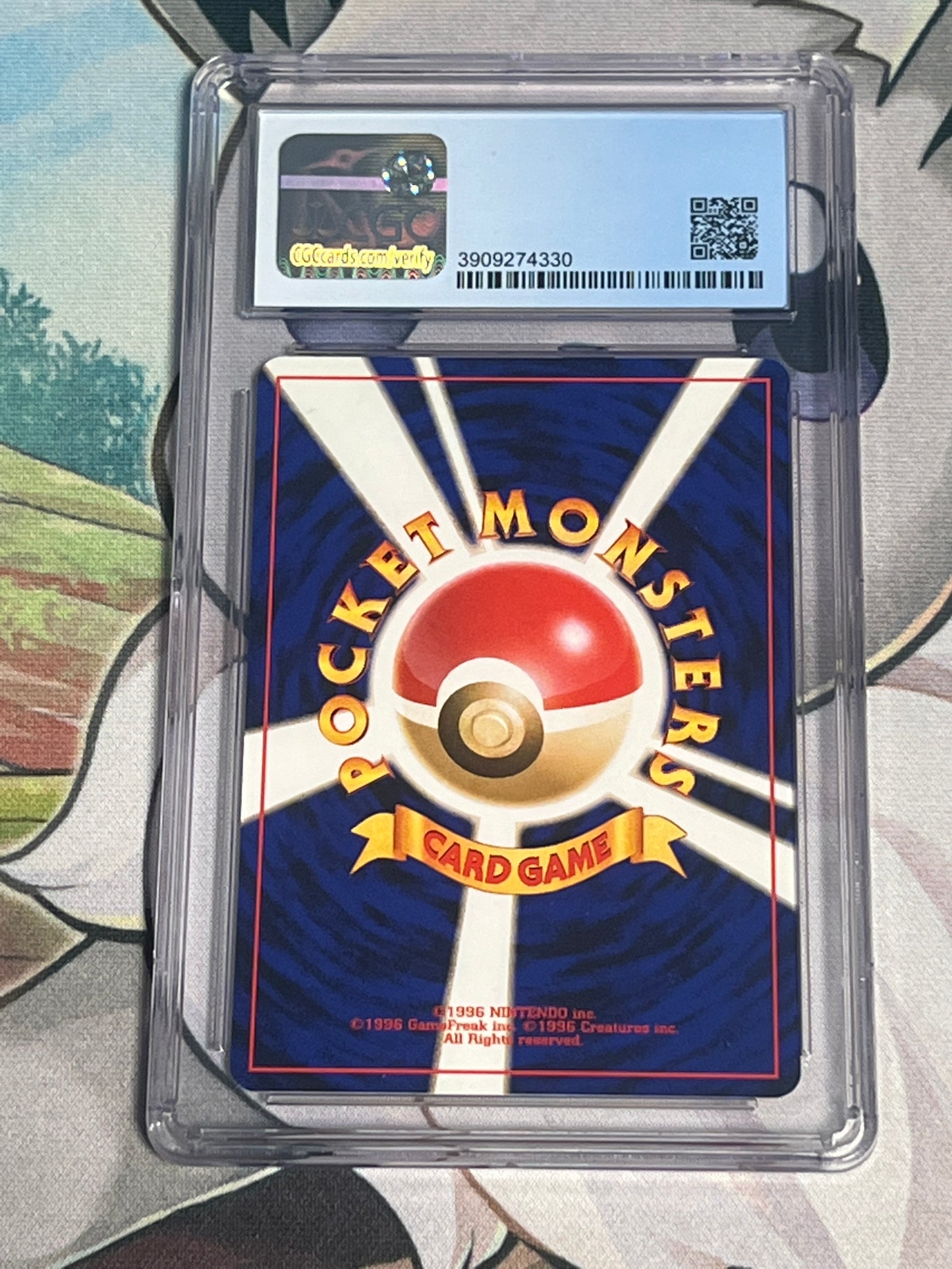 2001 Pokemon Girafarig - Japanese - Non-Holo - Graded CGC 8.5 - #203