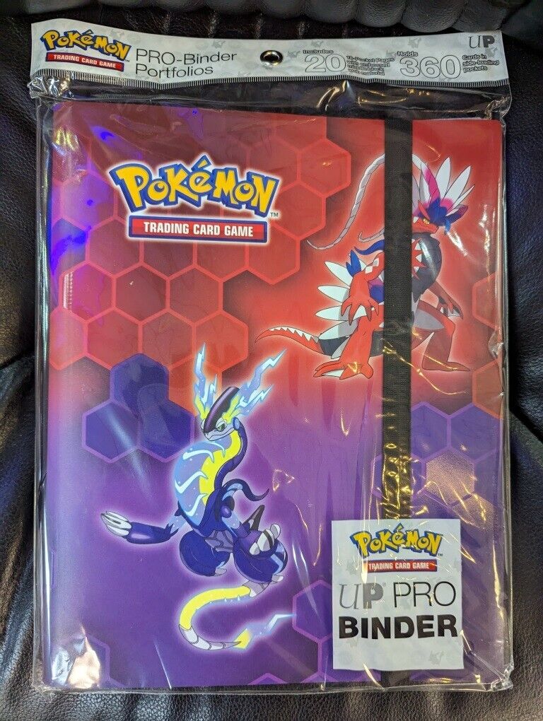 Pokemon Ultra Pro - Pro Binder Portfolios - KORAIDON & MIRAIDON (Hold 360 Cards)