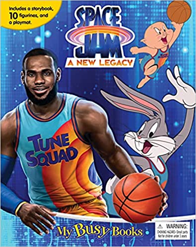 Space Jam A New Legacy My Busy Books - Storybook & 10 Figurines + Playmat