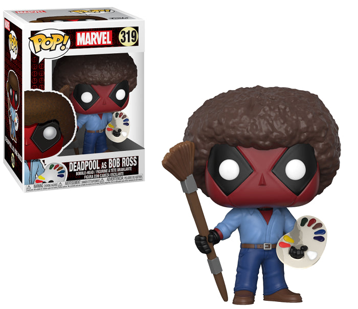 Funko Pop! Deadpool As Bob Ross - Marvel - #319