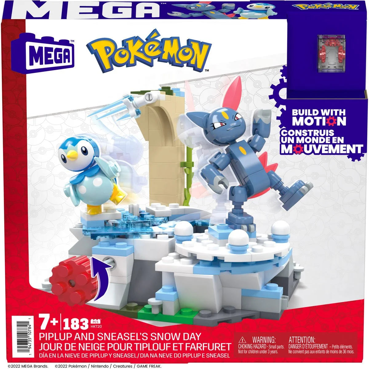 Pokemon Mega Contrux - Piplup and Sneasel's Snow Day 183 Pcs