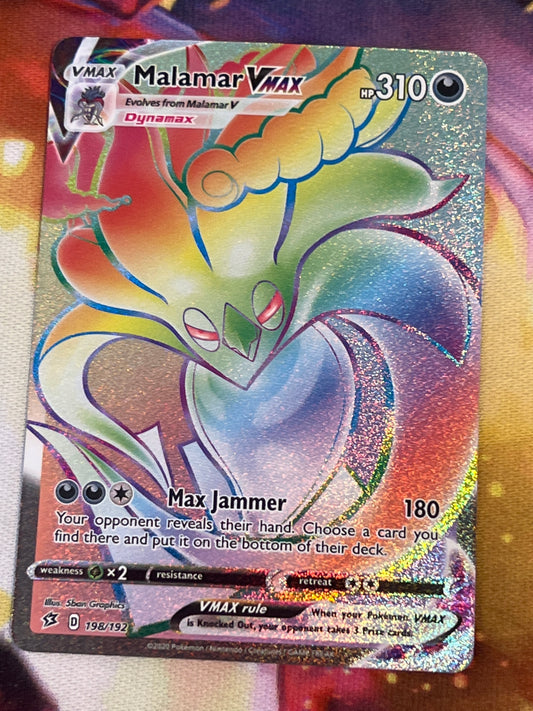 2020 Pokemon - Malamar Vmax - Rainbow Secret Rare - #198