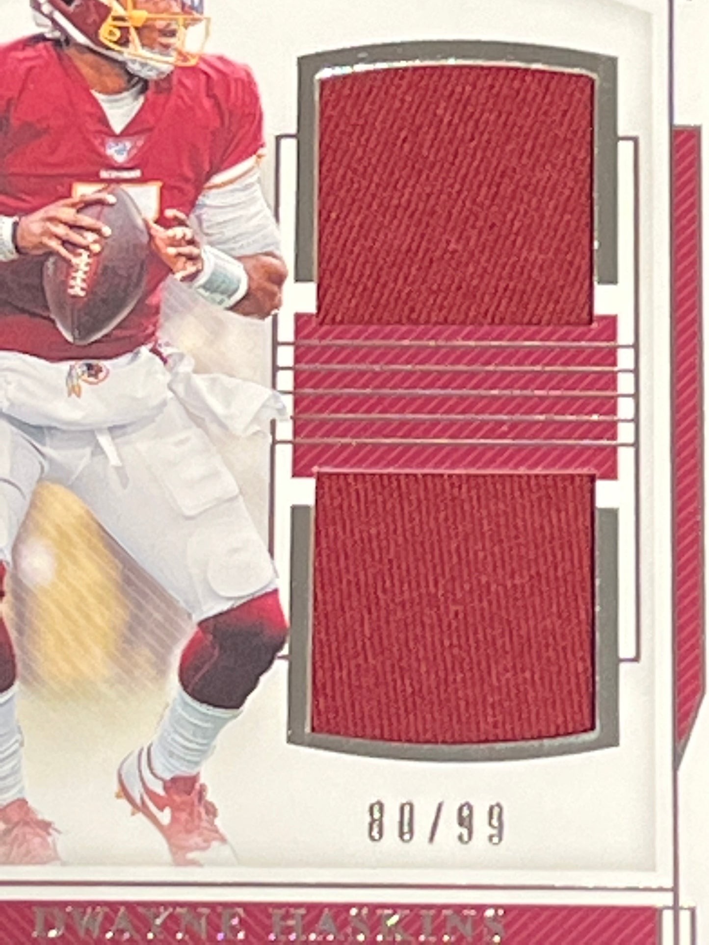 2019 Panini Nat. Treas. DWAYNE HASKINS - Patch Card - 80/99 - #RDM-3