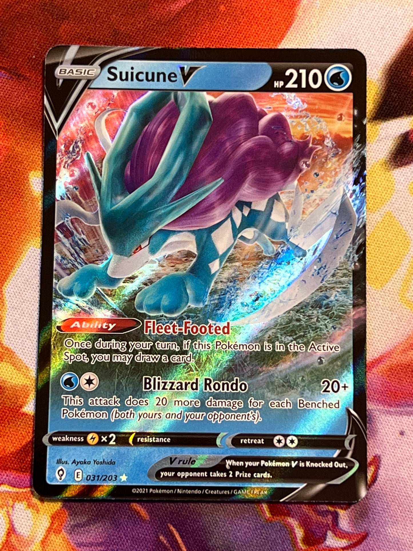 2021 Pokemon Suicune V - Ultra Rare - Holo - #31