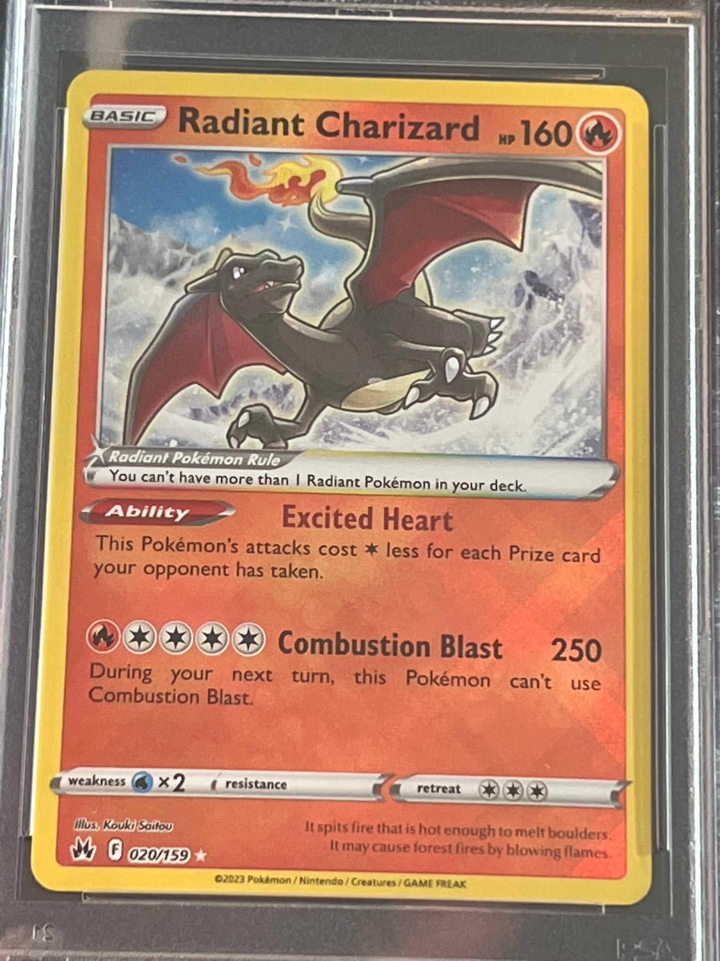 2023 Pokemon Radiant Charizard - Radiant Rare - Graded PSA 10 - #20