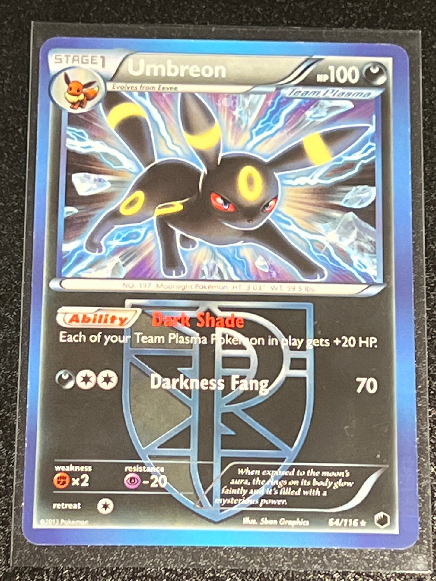 2013 Pokemon UMBREON - Non Holo - #64
