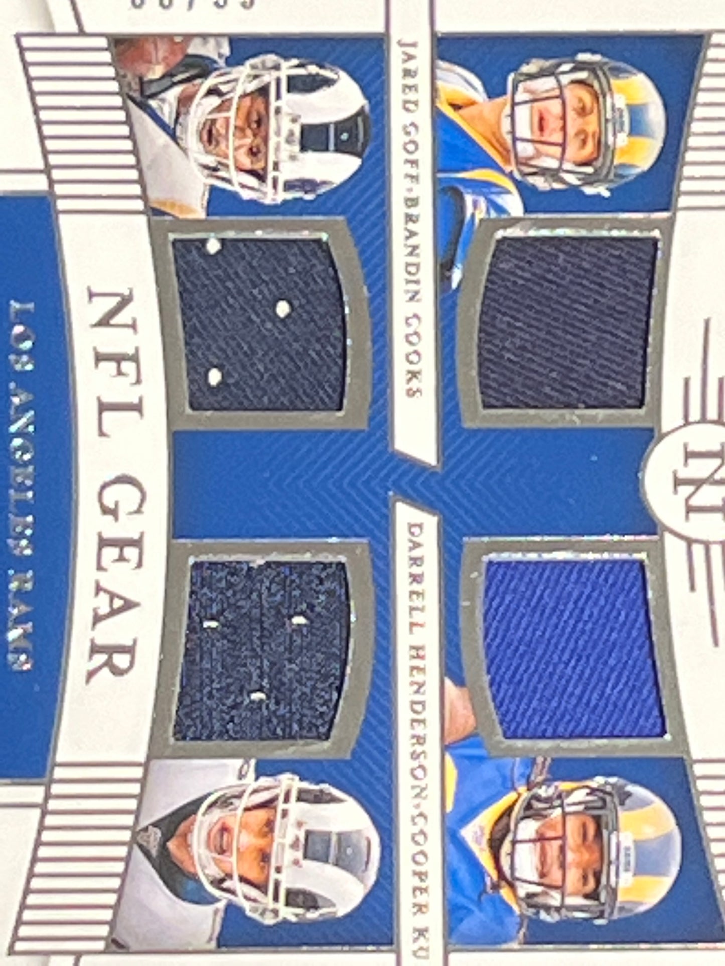 2019 Panini Nat. Treas. GOFF / HENDERSON / COOKS / KUPP - Patch Card - 86/99 - #GQM-16