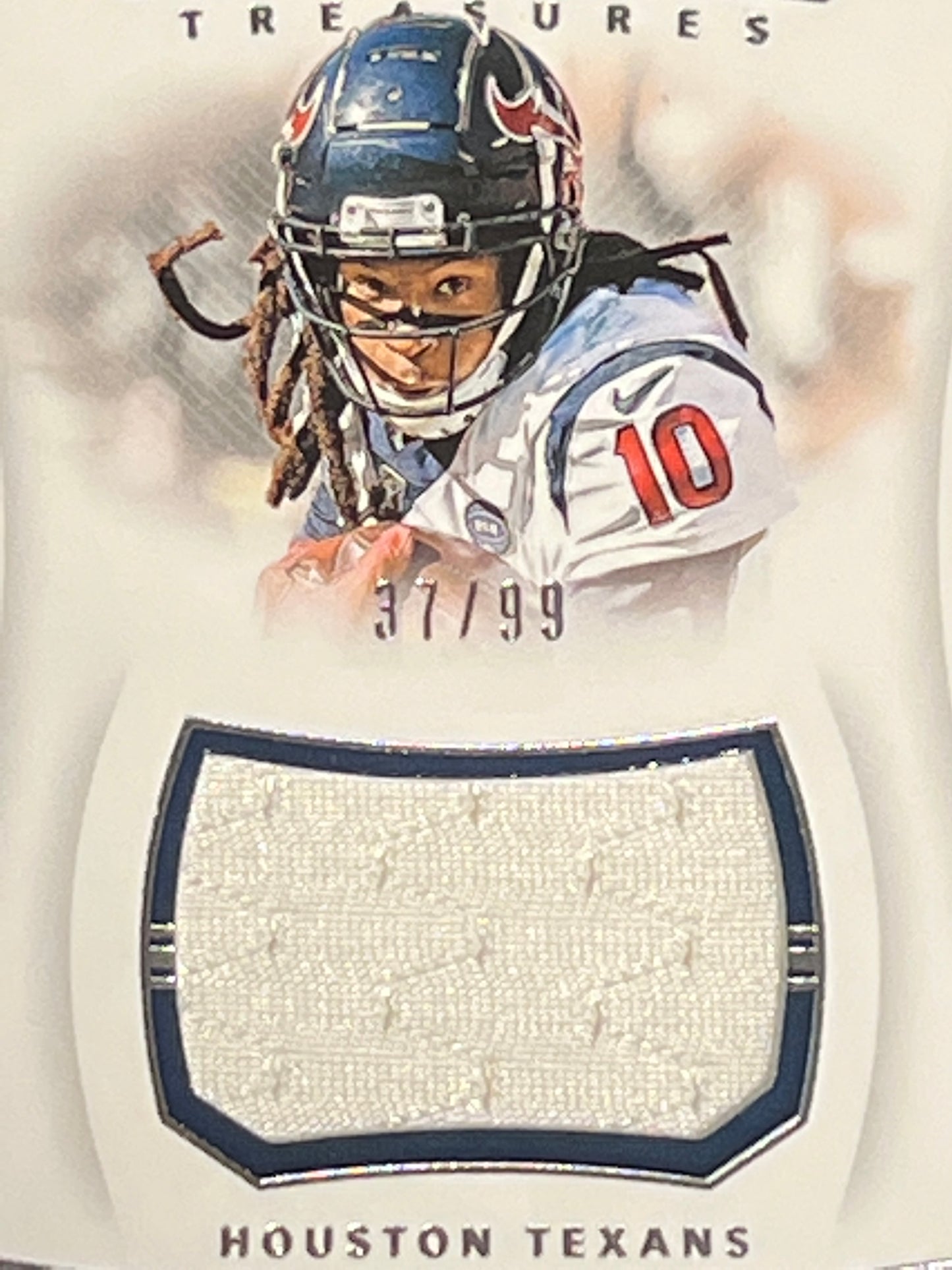 2019 Panini Nat. Treas. DEANDRE HOPKINS - Patch Card - 37/99 - #FT-6