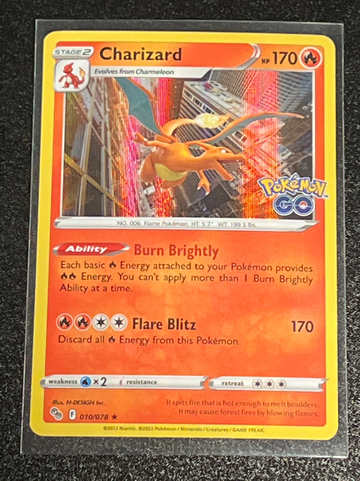 2022 Pokemon CHARIZARD - Holo - #10