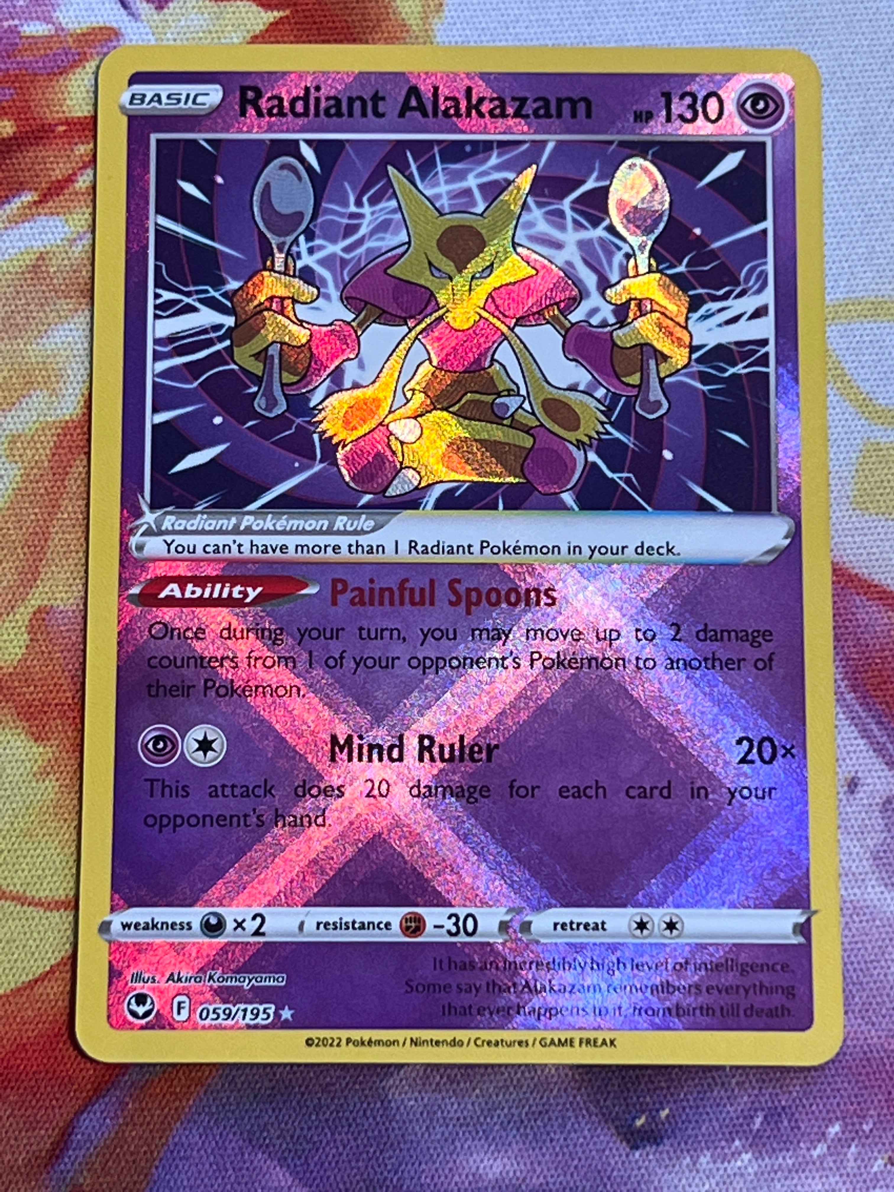 2022 Pokemon Radiant Alakazam - Radiant Rare - #59 – Poke Plug