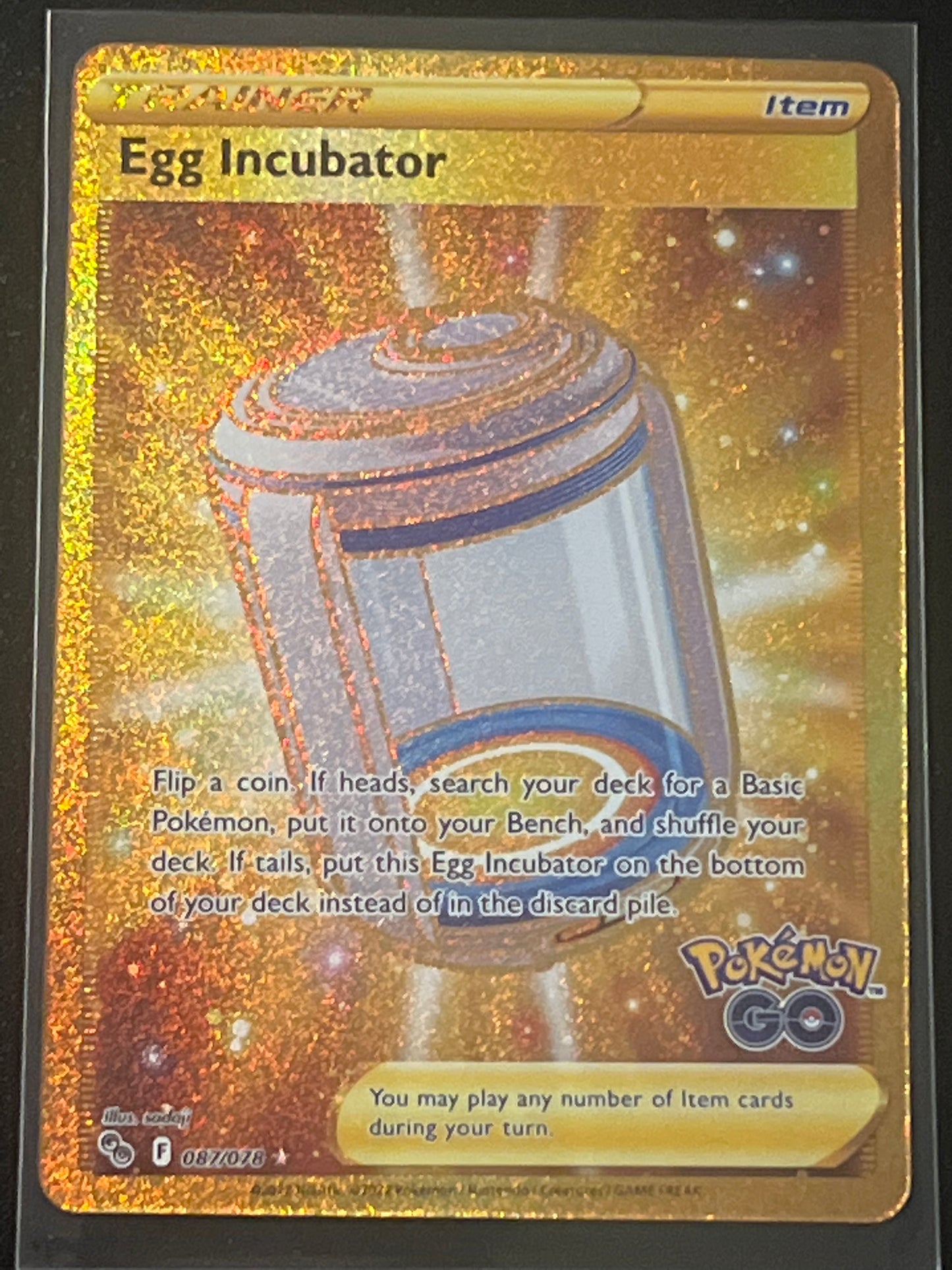 2022 Pokemon EGG INCUBATOR - Trainer - Holo - #87