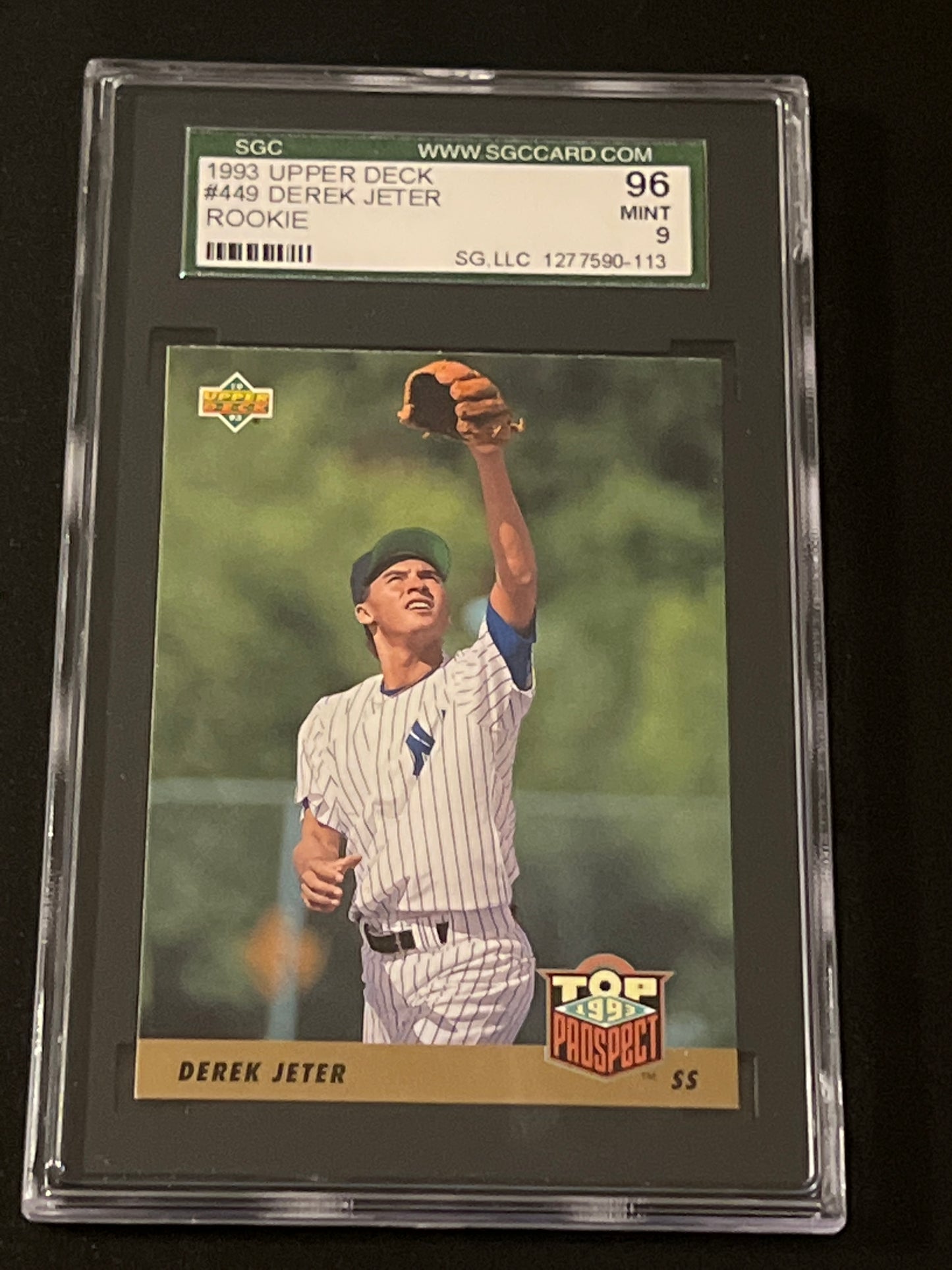 1993 Upper Deck - DEREK JETER - RC - #449 - SGC 9