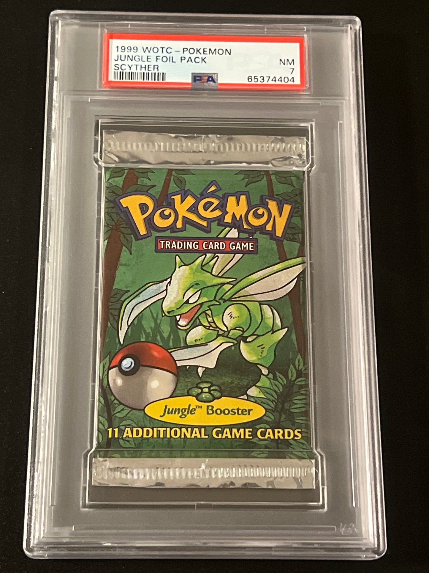 1999 WOTC - POKEMON JUNGLE FOIL PACK - Scyther - PSA 7