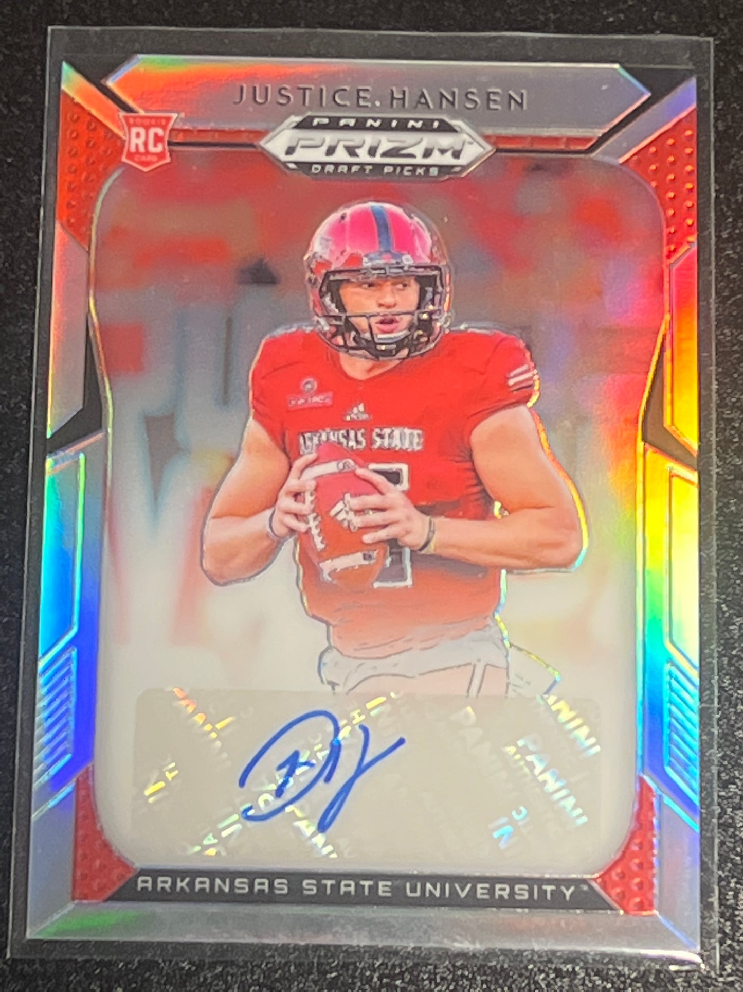 2019 Panini Prizm Draft JUSTICE HANSEN - AUTO - RC - #263