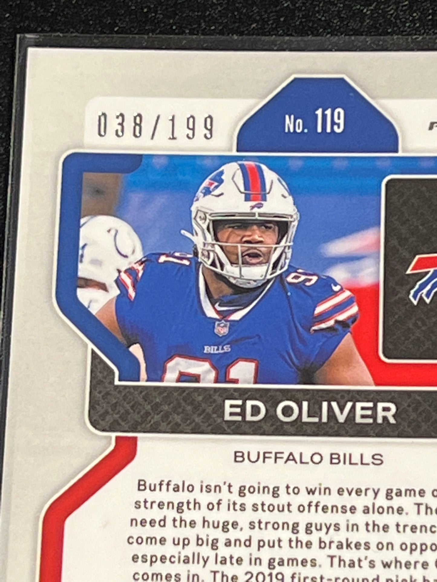 2021 Panini Prizm ED OLIVER - 038/199 - #199