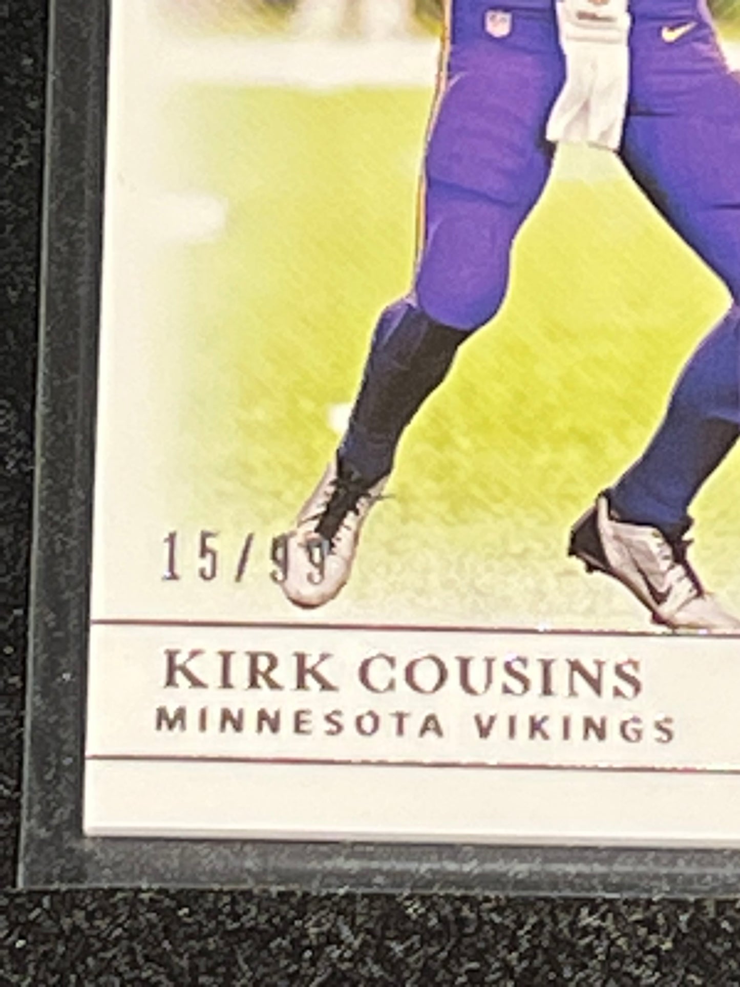 2019 Panini Nat. Treas. KICK COUSINS - Patch Card - 15/99 - #CM-68