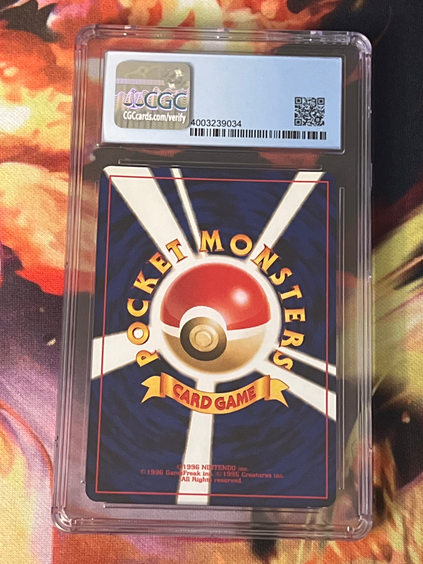 2000 Pokemon Japanese - Entei - Reverse Holo- Graded CGC 7.5 - #244