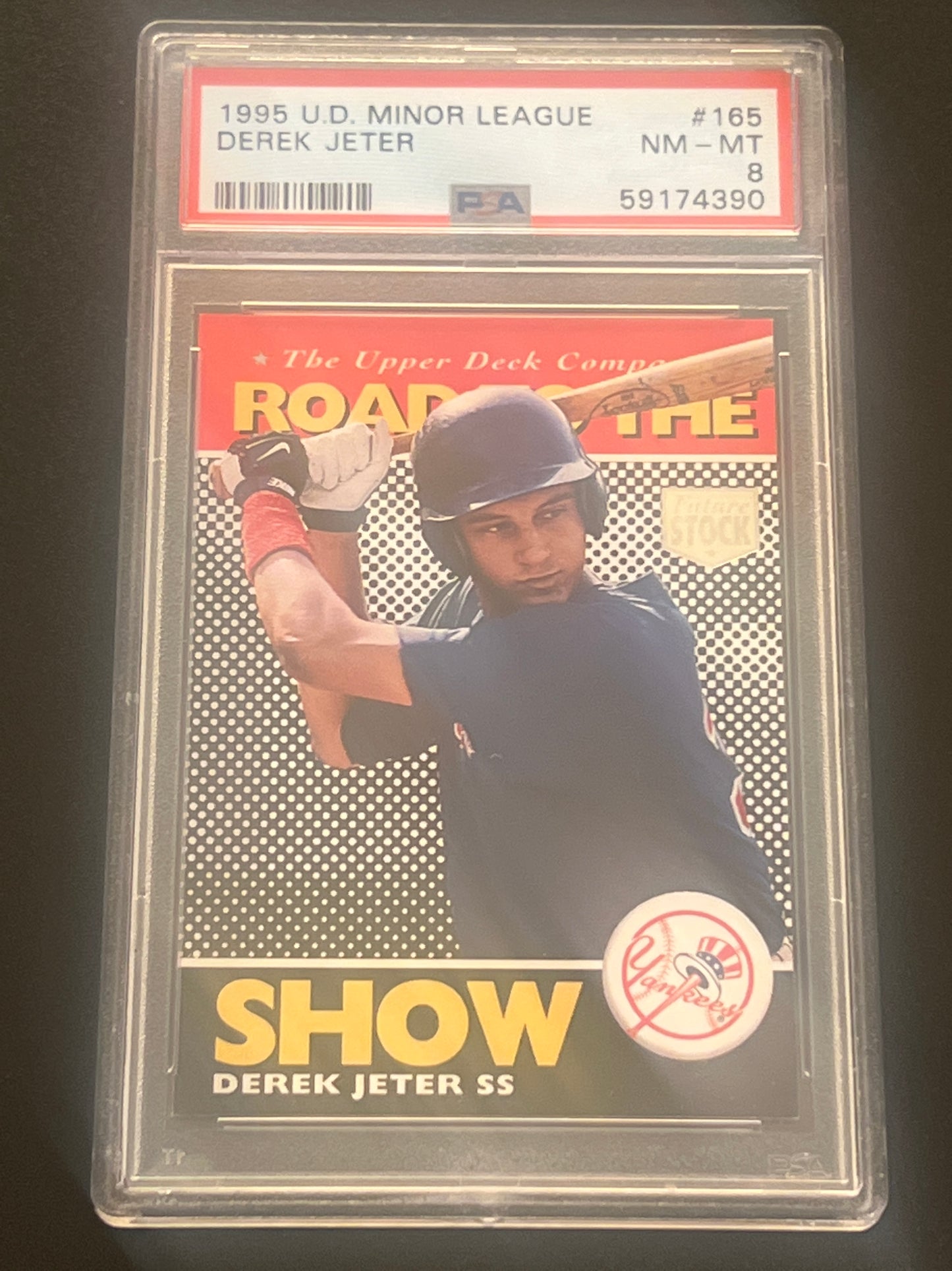 1995 U.D. Minor League DEREK JETER - PSA 8