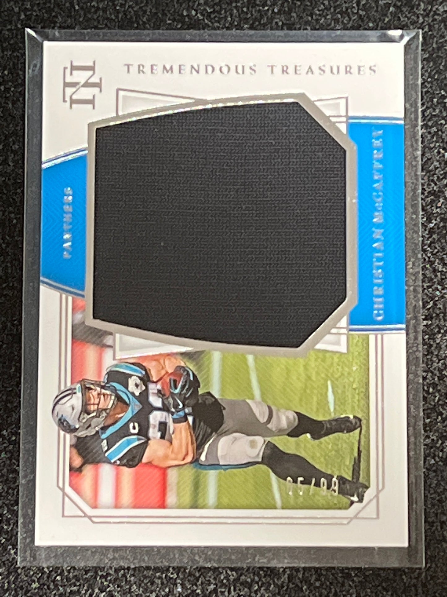 2019 Panini Nat. Treas. CHRISTIAN MCCAFFREY - Patch Card - 65/99 - #TT-CM