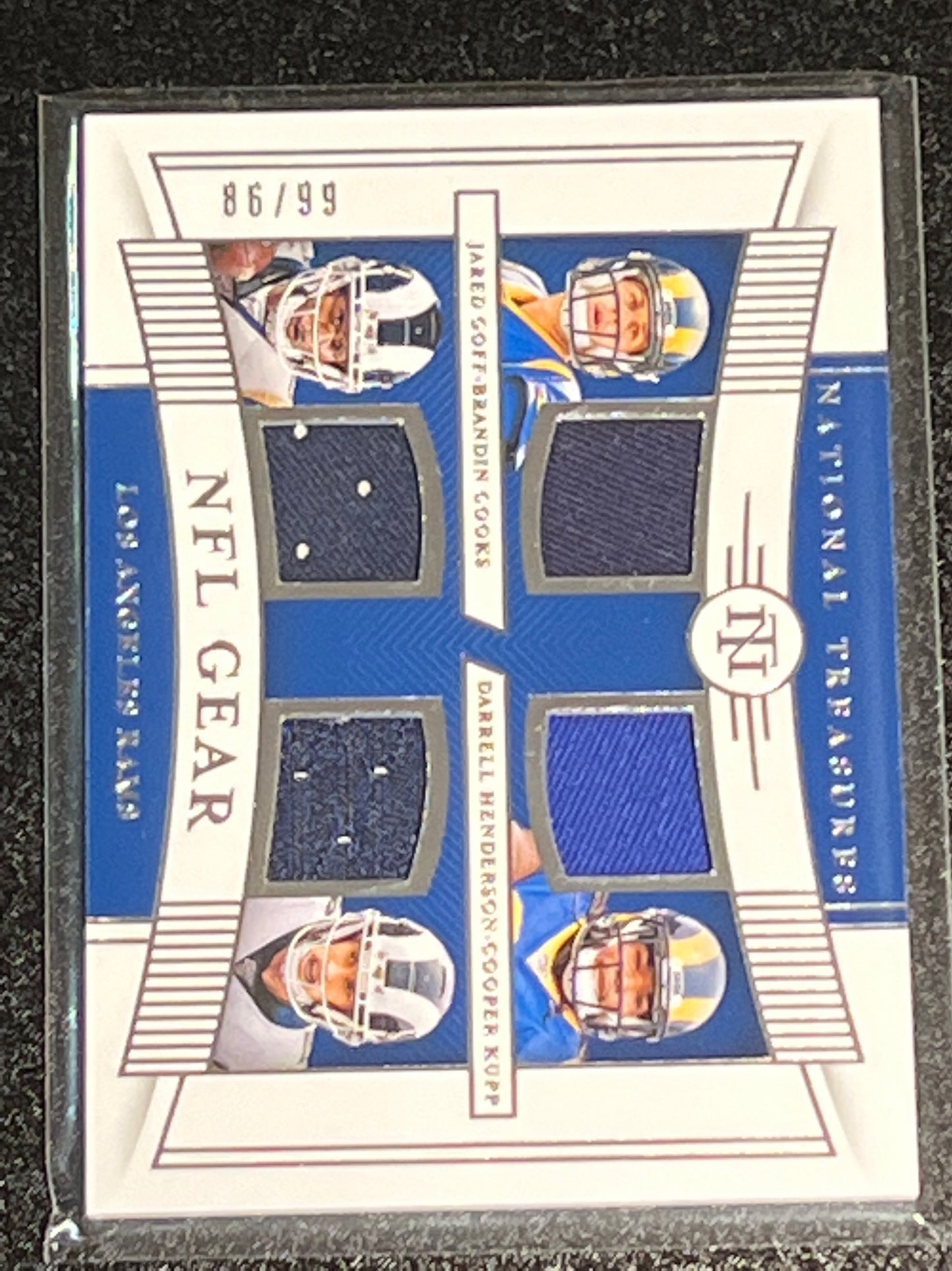 2019 Panini Nat. Treas. GOFF / HENDERSON / COOKS / KUPP - Patch Card - 86/99 - #GQM-16