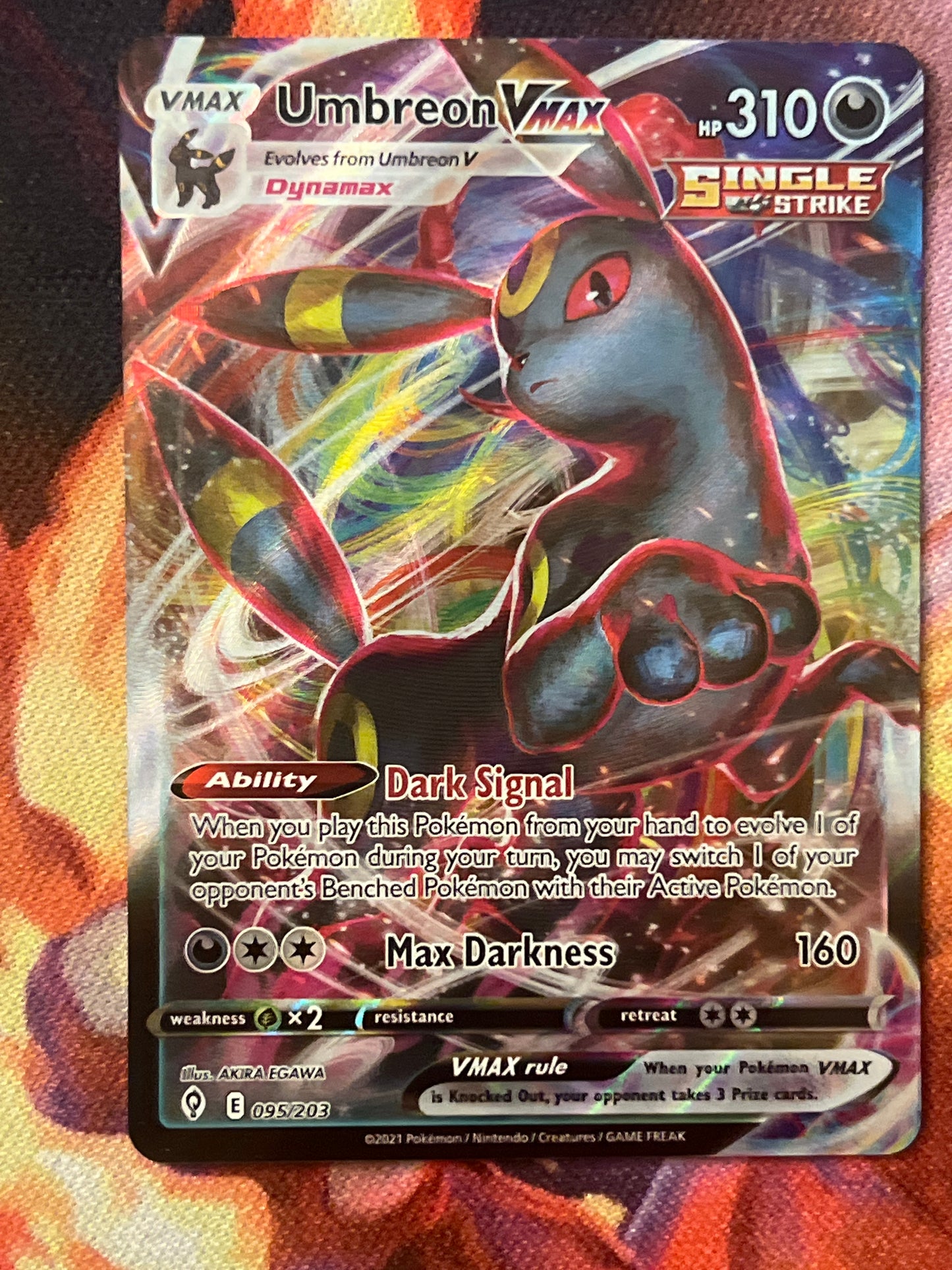 2022 Pokemon Umbreon Vmax - Ultra Rare - #95