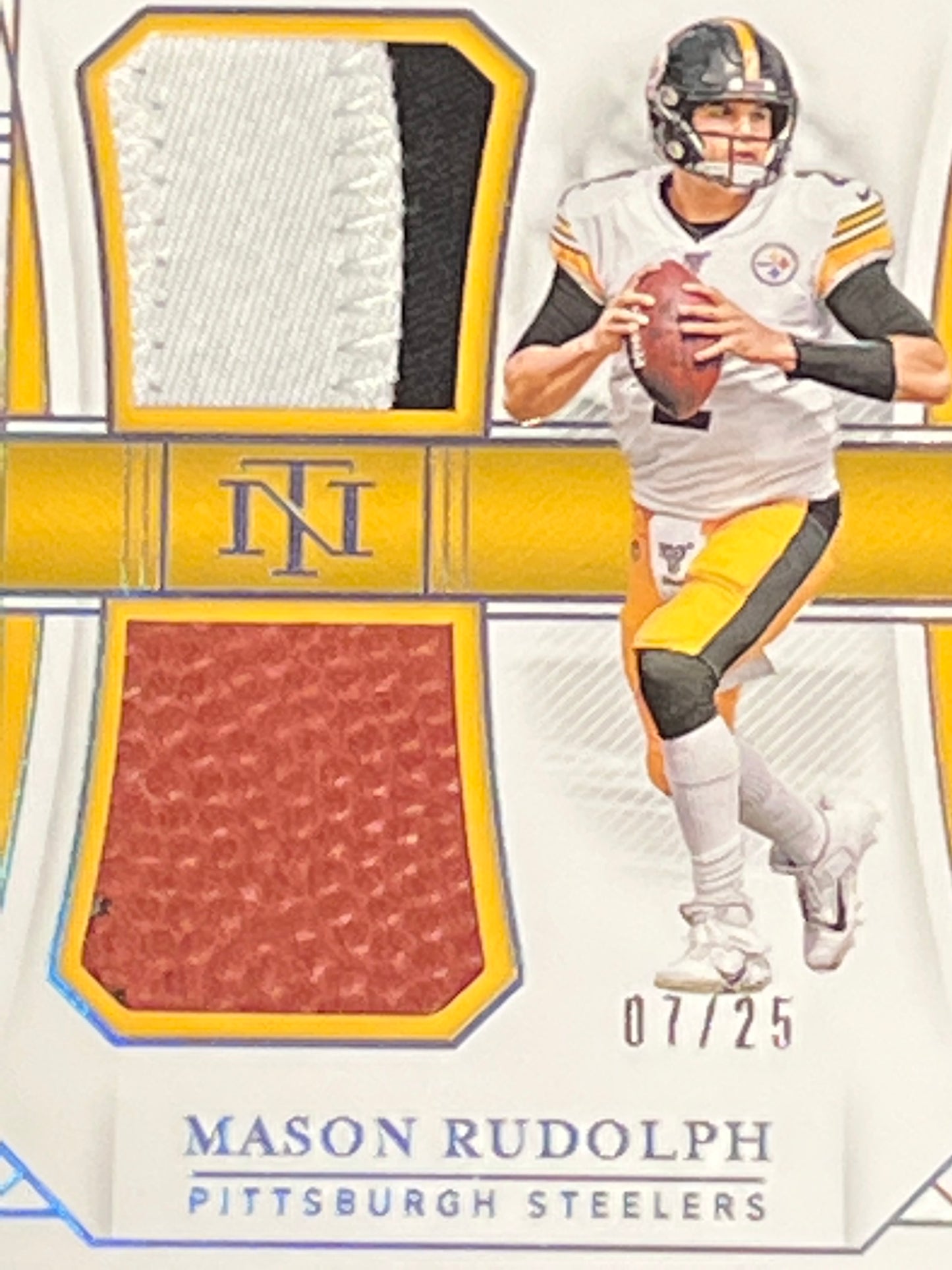 2019 Panini Nat. Treas. MASON RUDOLPH - Patch Card - 07/25 - #STR-12