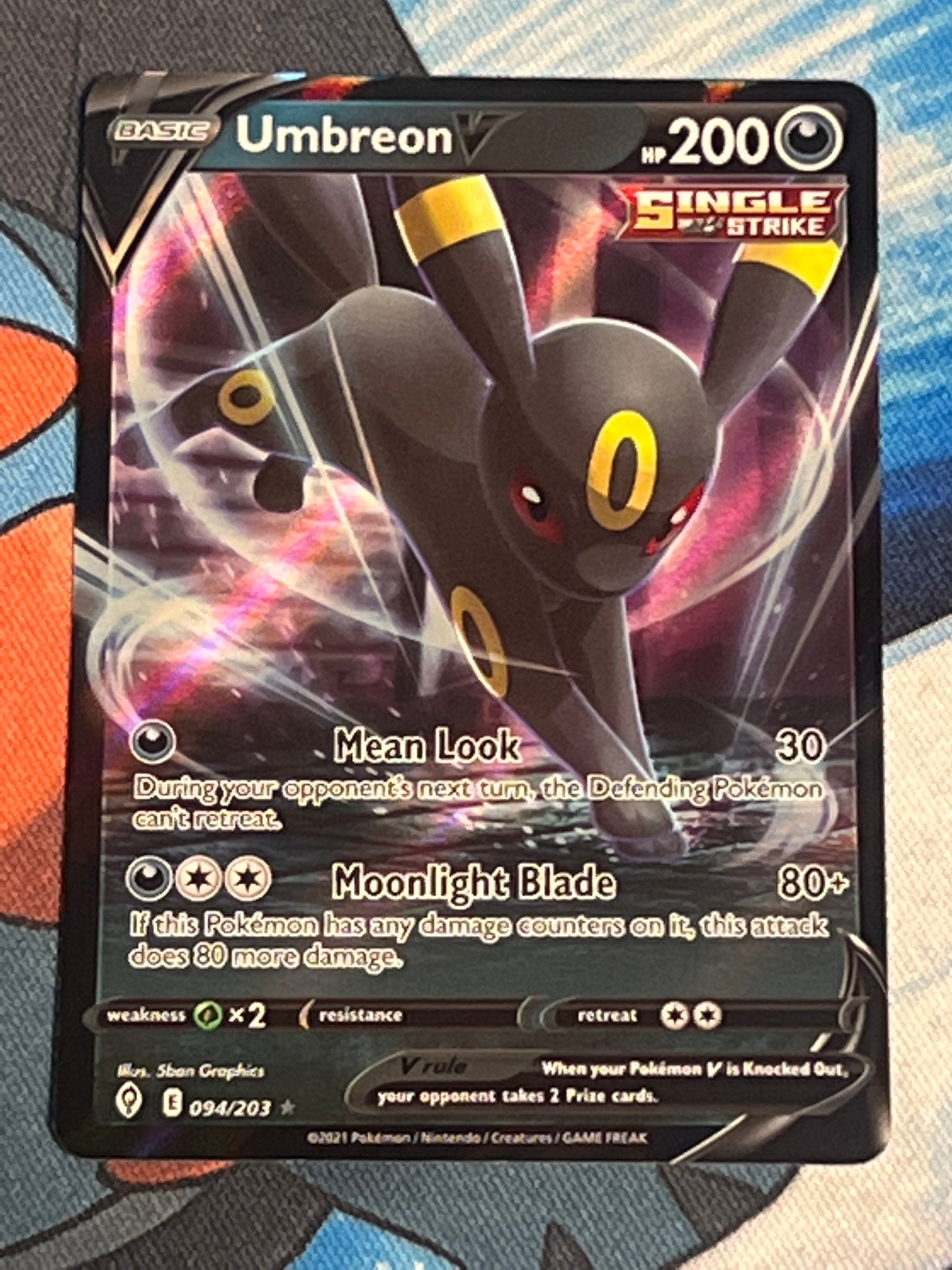 2021 Pokemon Umbreon V - Ultra Rare - Holo - #94