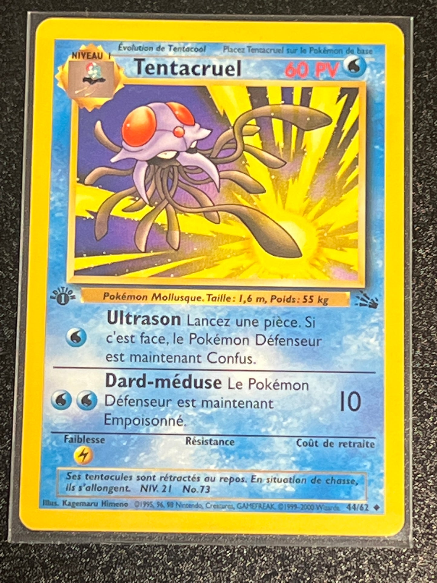 1999-2000 Pokemon Tentacruel - Fossil - 1st Edition - #44