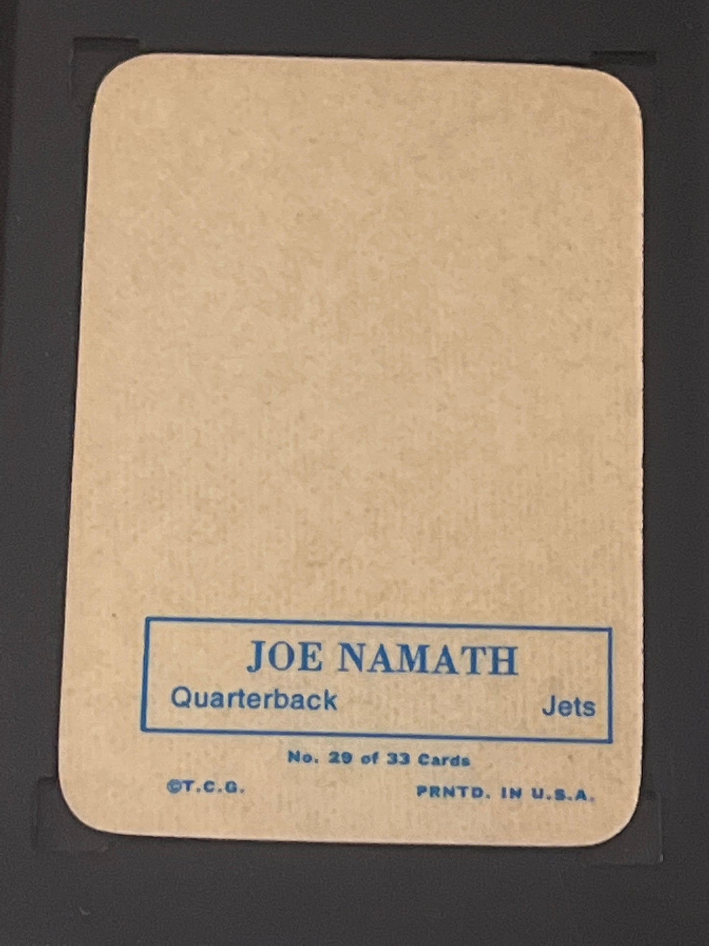 1970 Topps JOE NAMATH - #29 - SGC 6