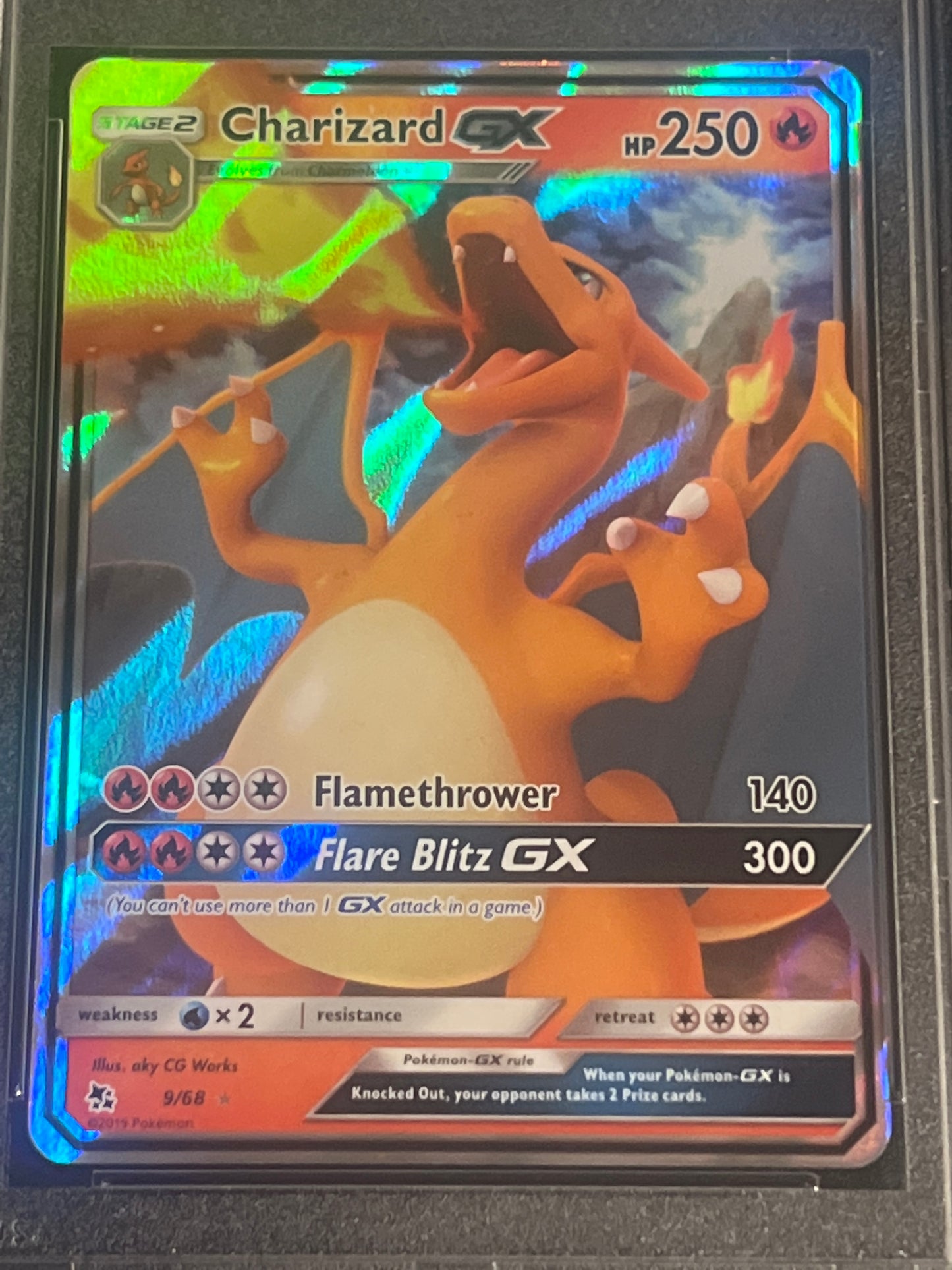 2019 - Pokemon Sun & Moon CHARIZARD GX - PSA 10