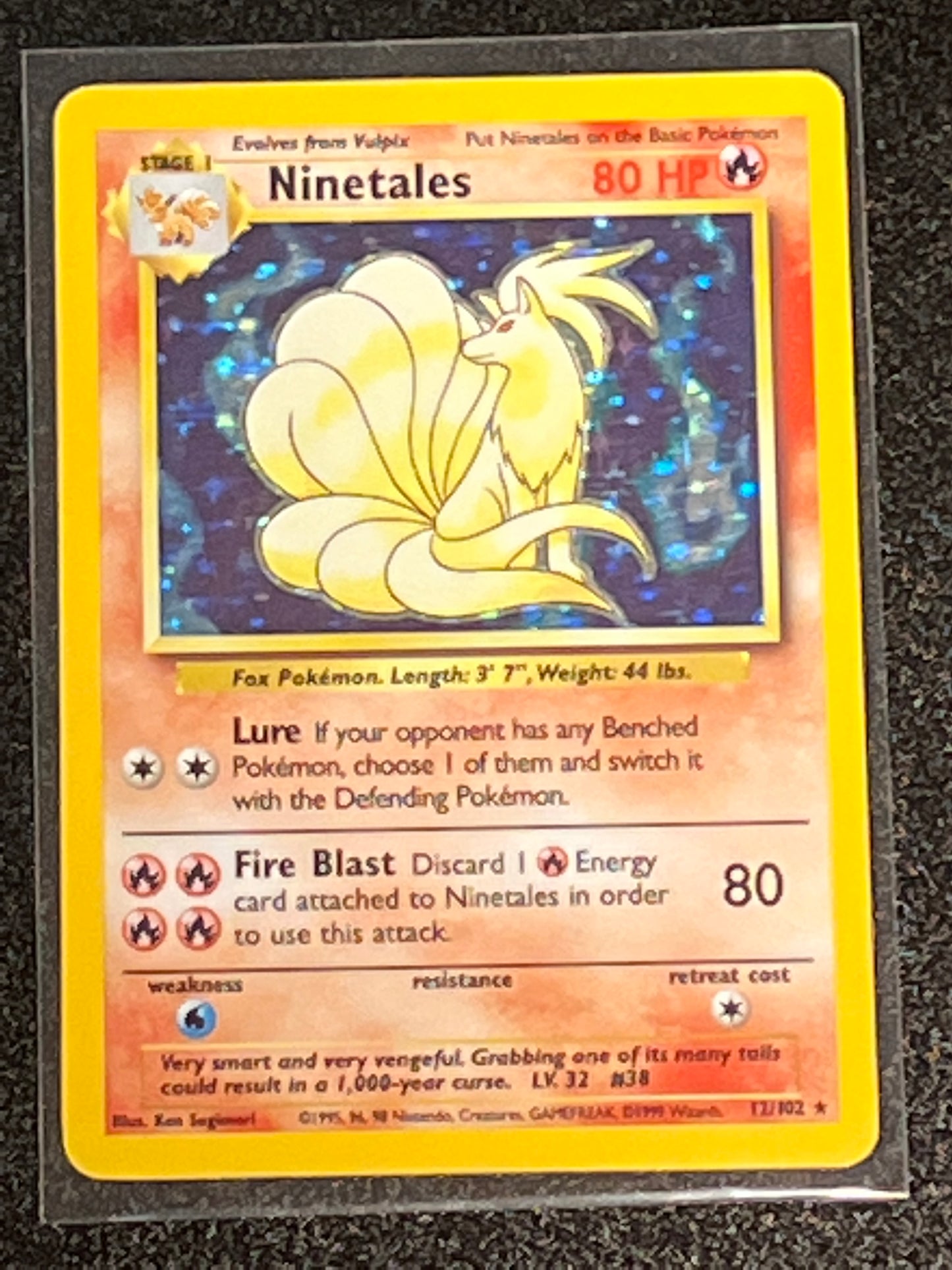 1999 Pokemon Ninetales - Holo - #12