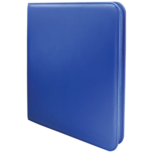 Ultra Pro Vivid - 12 Pocket Zippered PRO Binder - Blue (Holds 480 Cards)