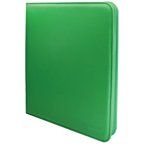 Ultra Pro Vivid - 12 Pocket Zippered PRO Binder - Green (Holds 480 Cards)