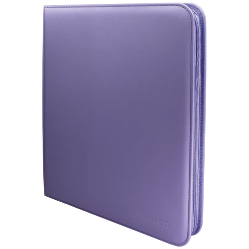 Ultra Pro Vivid - 12 Pocket Zippered PRO Binder - Purple (Holds 480 Cards)