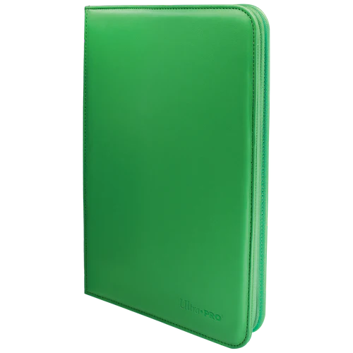 Ultra Pro Vivid - 9 Pocket Zippered PRO Binder (Green)
